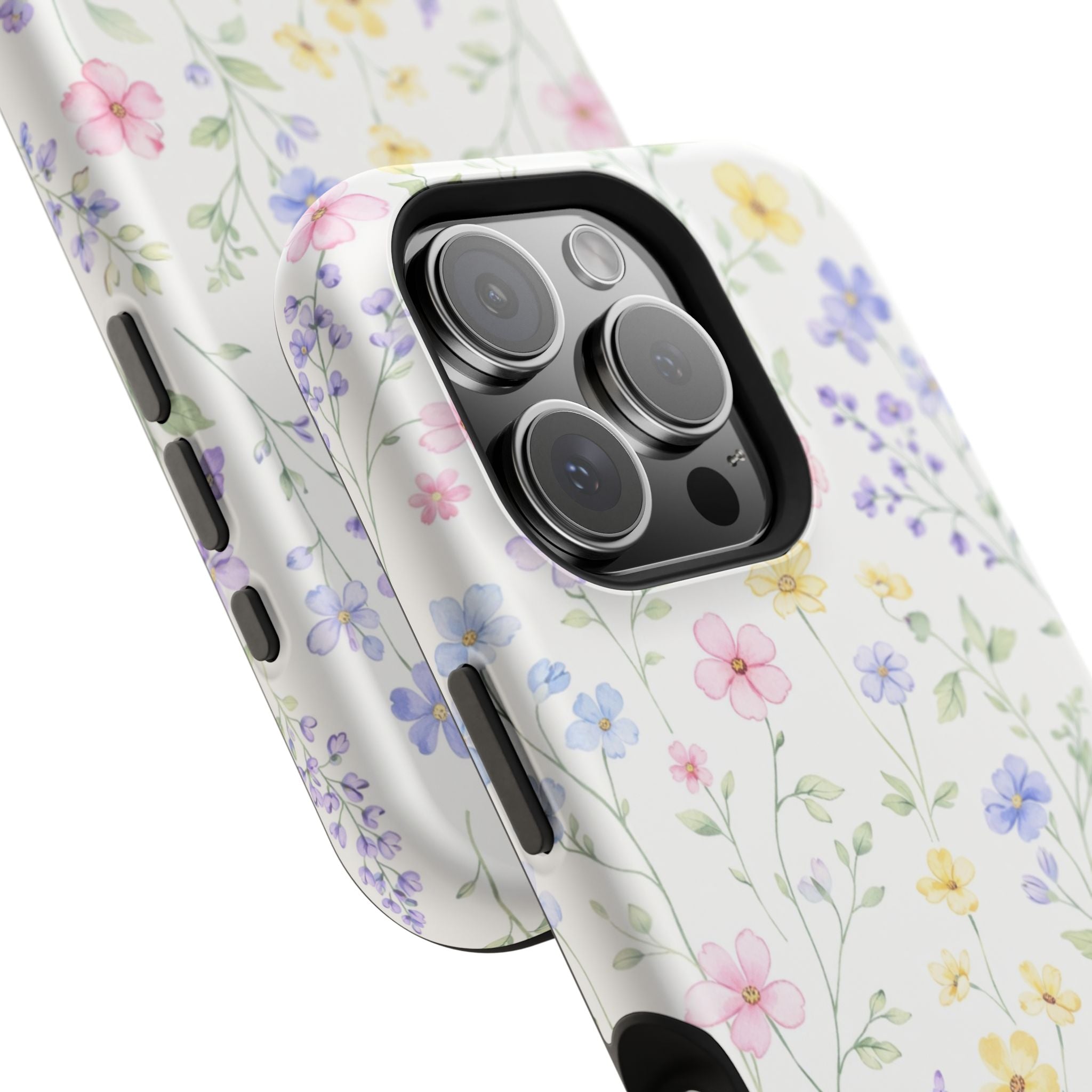 Pastel Wildflower Pattern iPhone Case | Magnetic Impact-Resistant Case