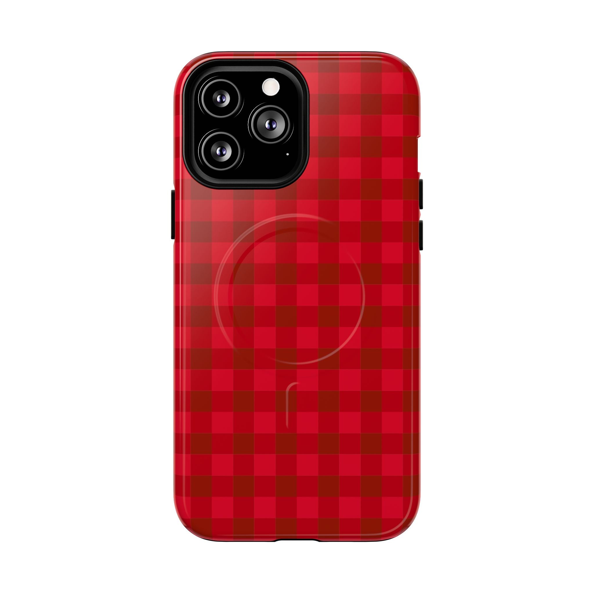Red Buffalo Plaid iPhone Case – MagSafe Compatible