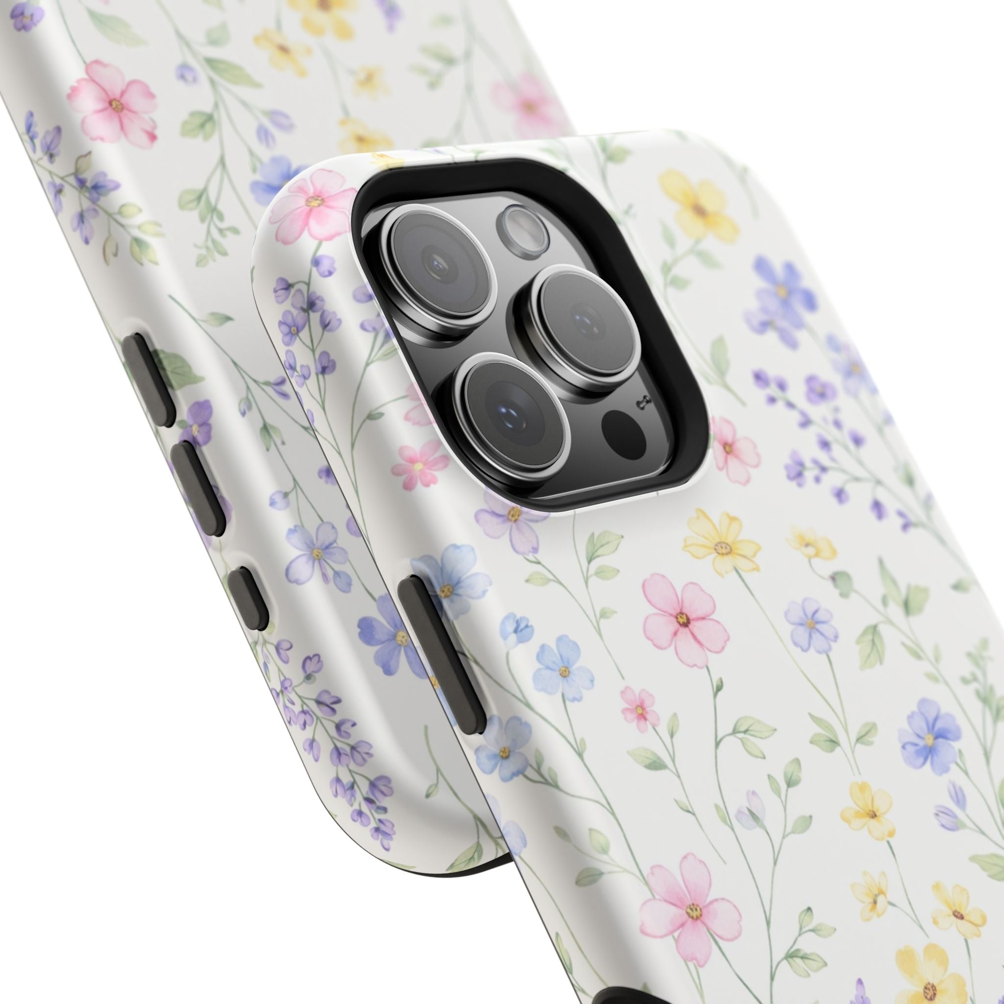 Pastel Wildflower Pattern iPhone Case | Magnetic Impact-Resistant Case