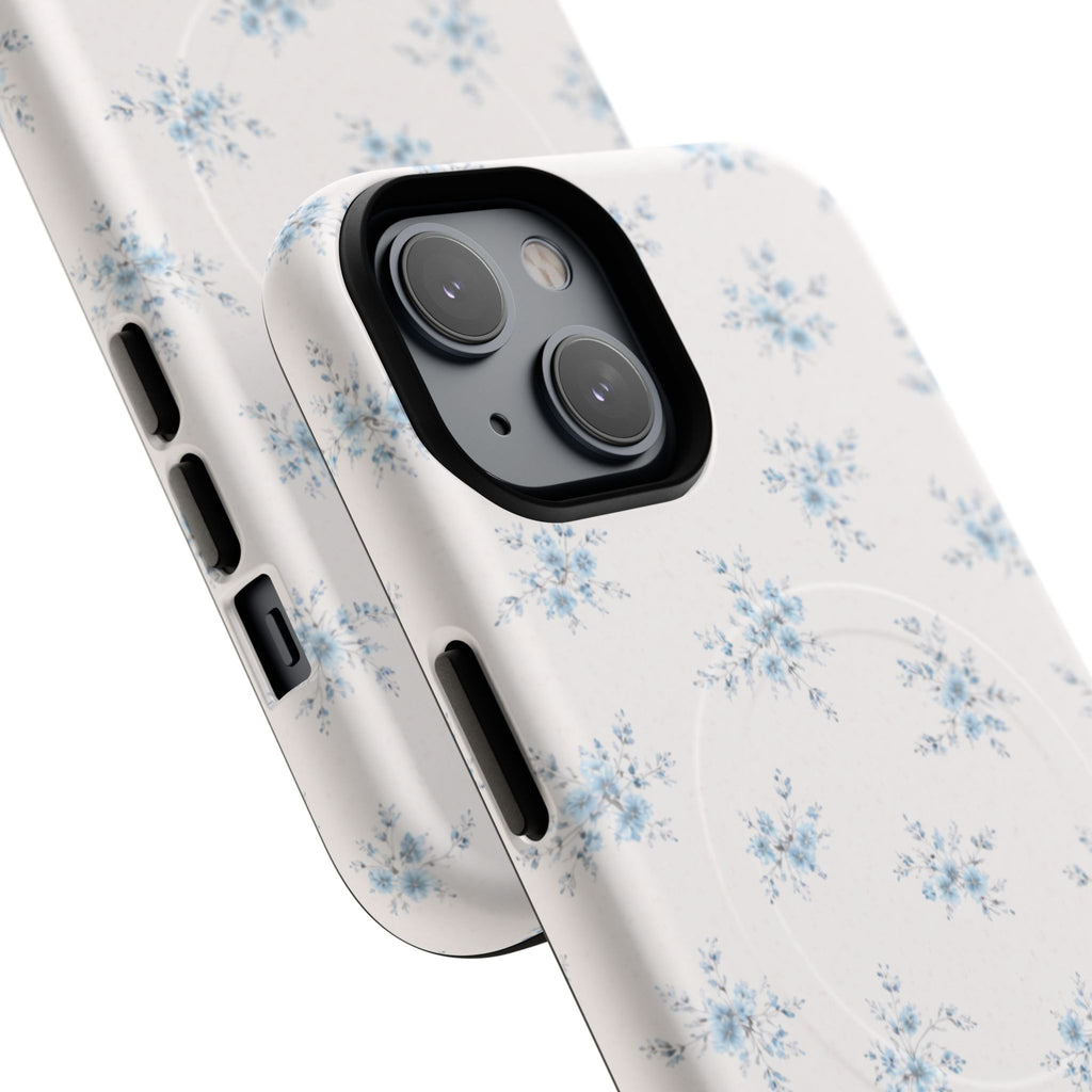 Floral Blue Sprig iPhone Case – MagSafe Compatible