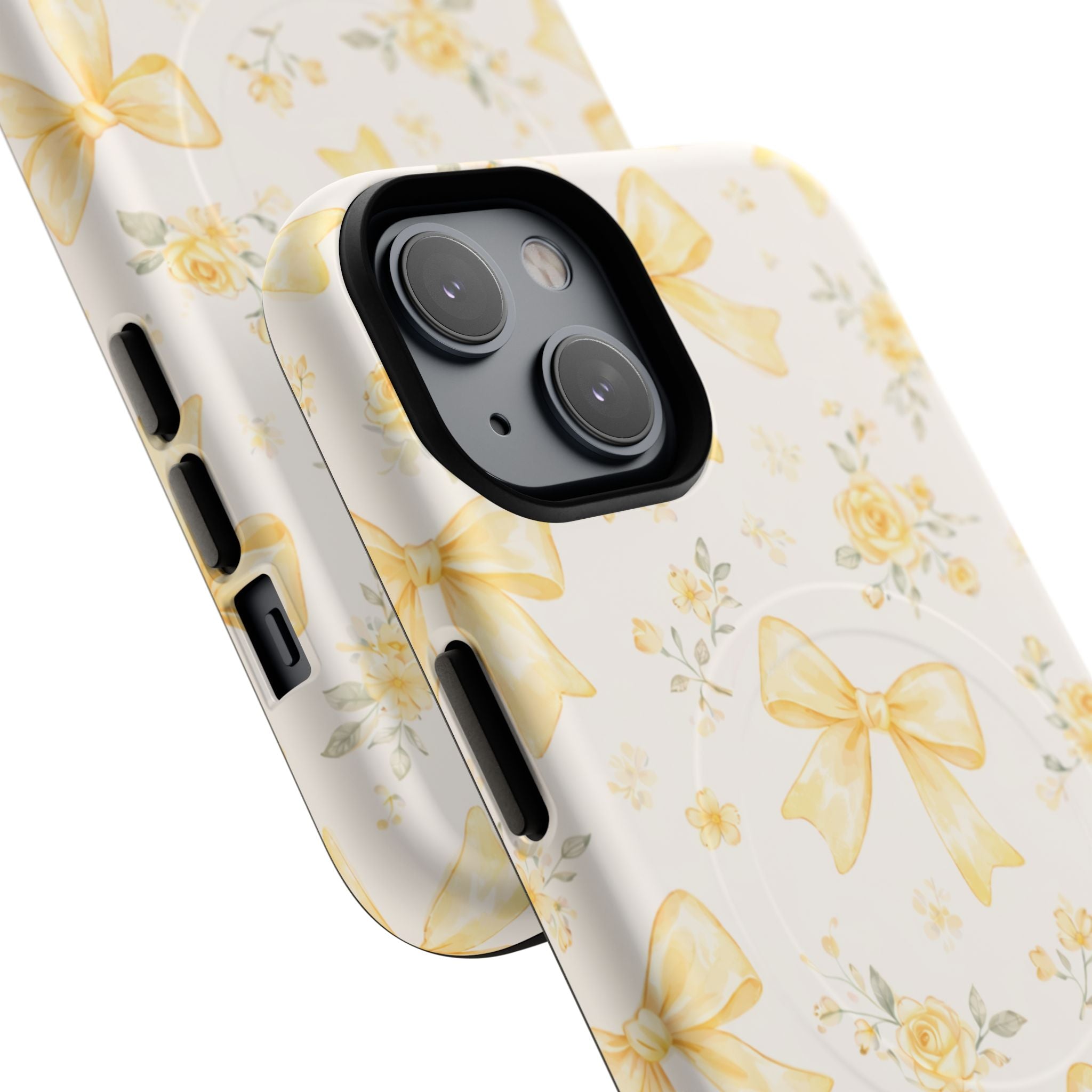 Yellow Rose Bow iPhone Case – MagSafe Compatible