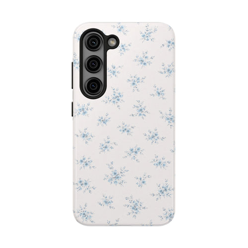 Blue Baby Breath Floral Phone Case  Samsung Galaxy| Tough Phone Cases