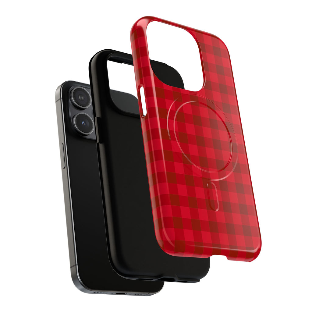Red Buffalo Plaid iPhone Case – MagSafe Compatible