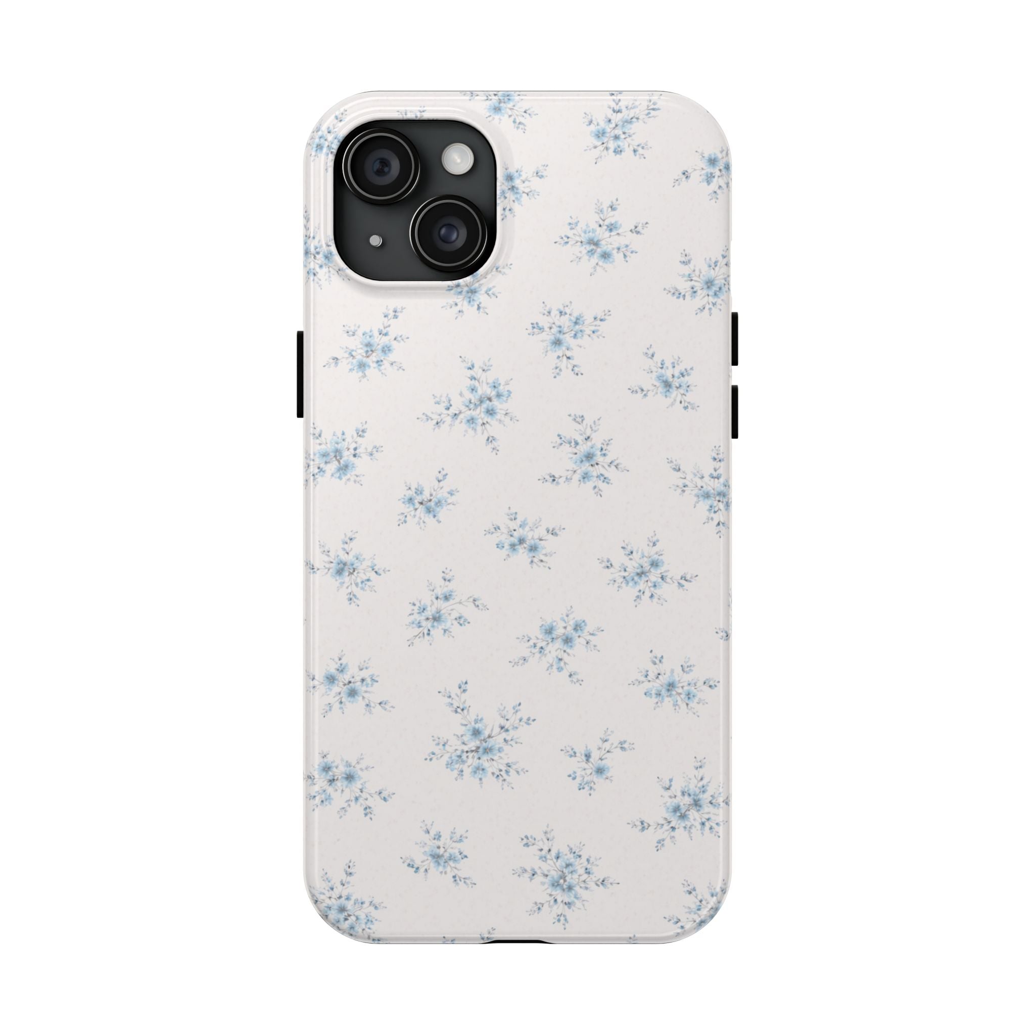 Blue Floral Sprig iPhone Case | Tough Phone Case