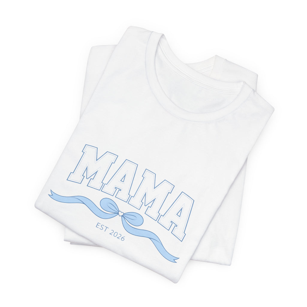Mama Est 2026 Shirt | Retro Mama Bow Tee | Mother’s Day Gift for Mom | Aesthetic Mama T-Shirt