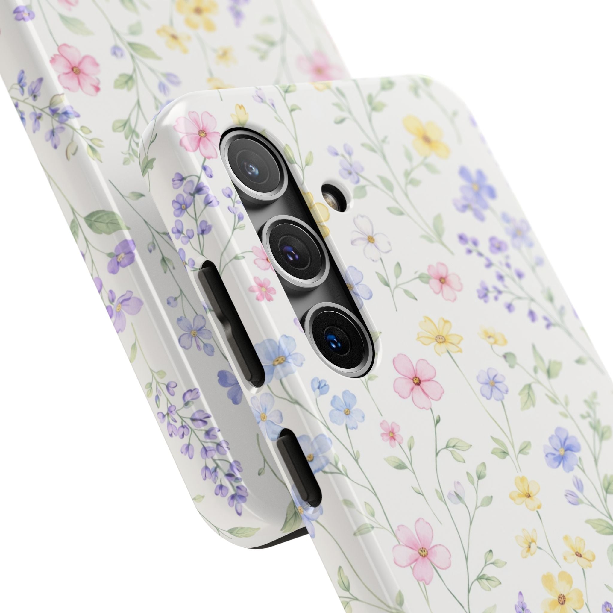Pastel Wildflower Pattern Tough Samsung Galaxy  Phone Case | Floral Spring Phone Case