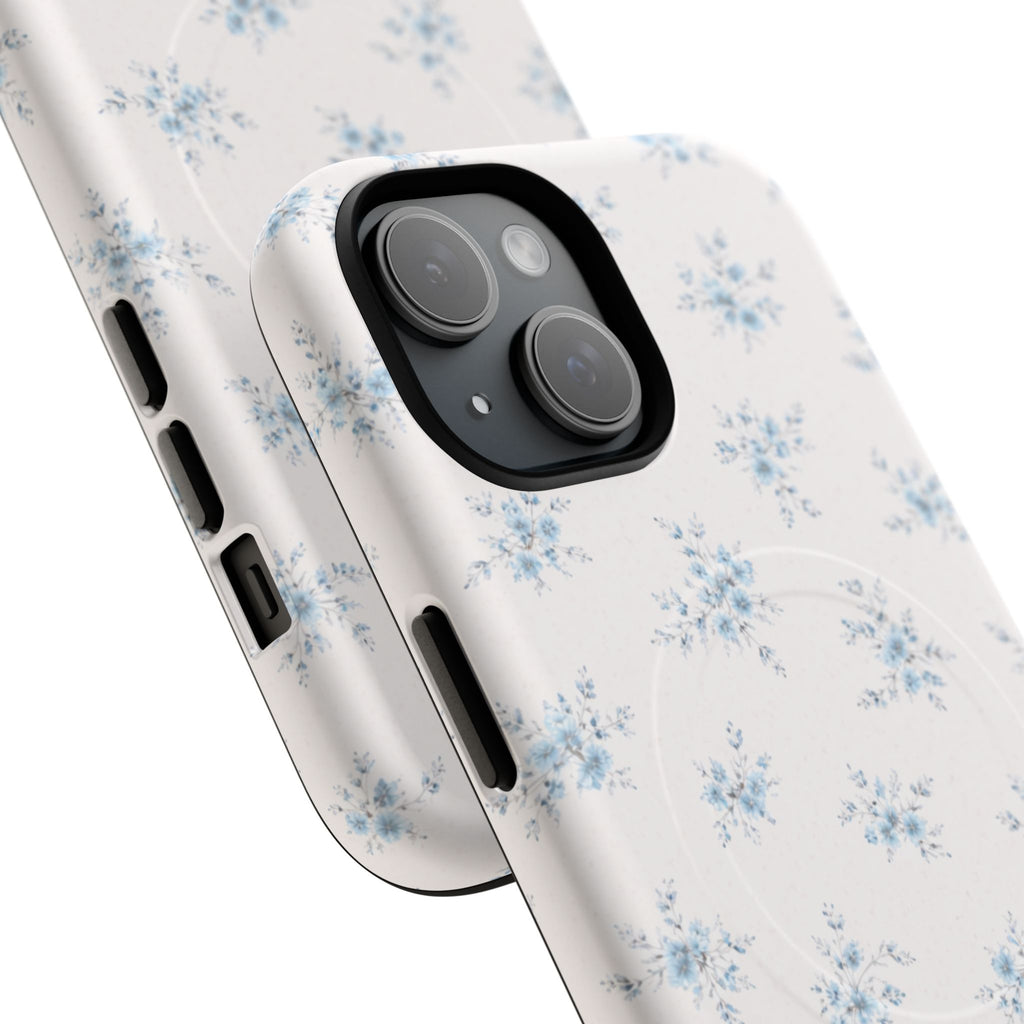 Floral Blue Sprig iPhone Case – MagSafe Compatible