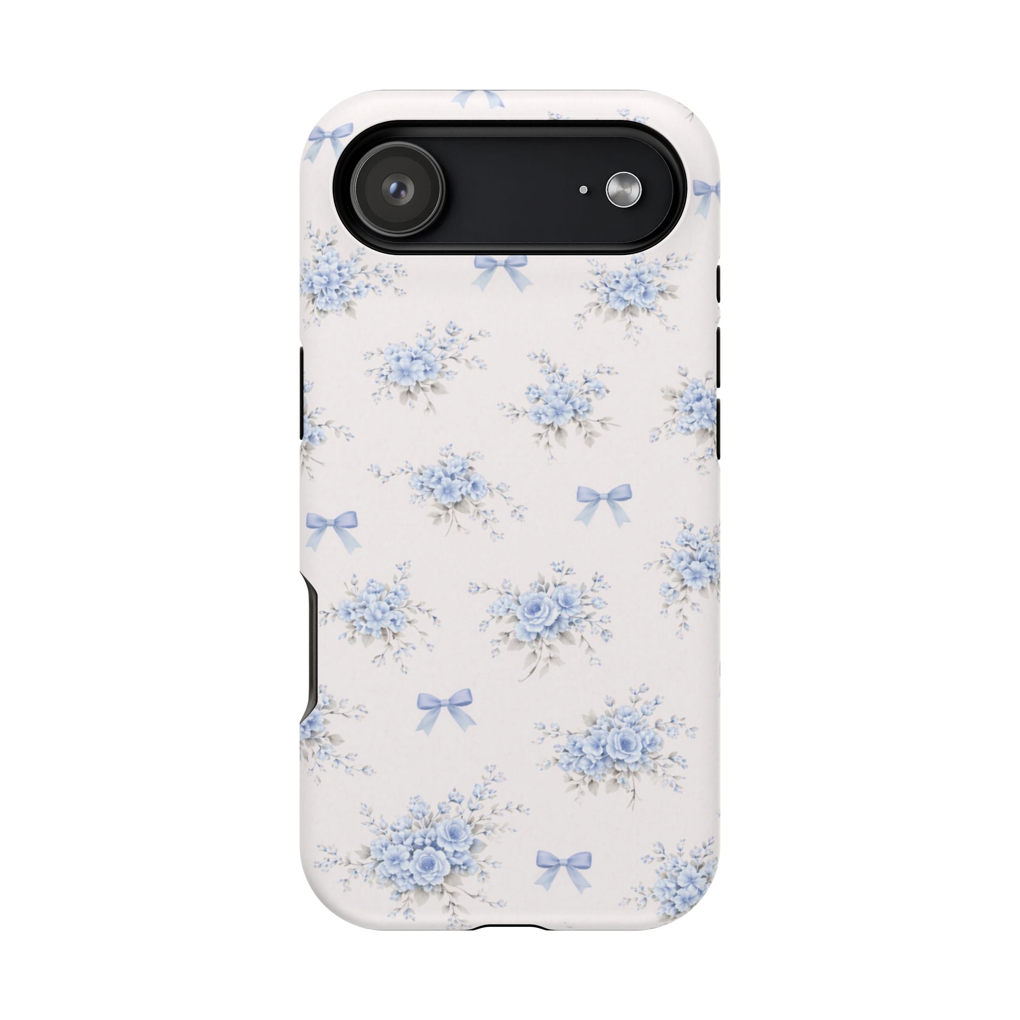 Blue Floral Bouquet iPhone Case | Magnetic Impact-Resistant Case
