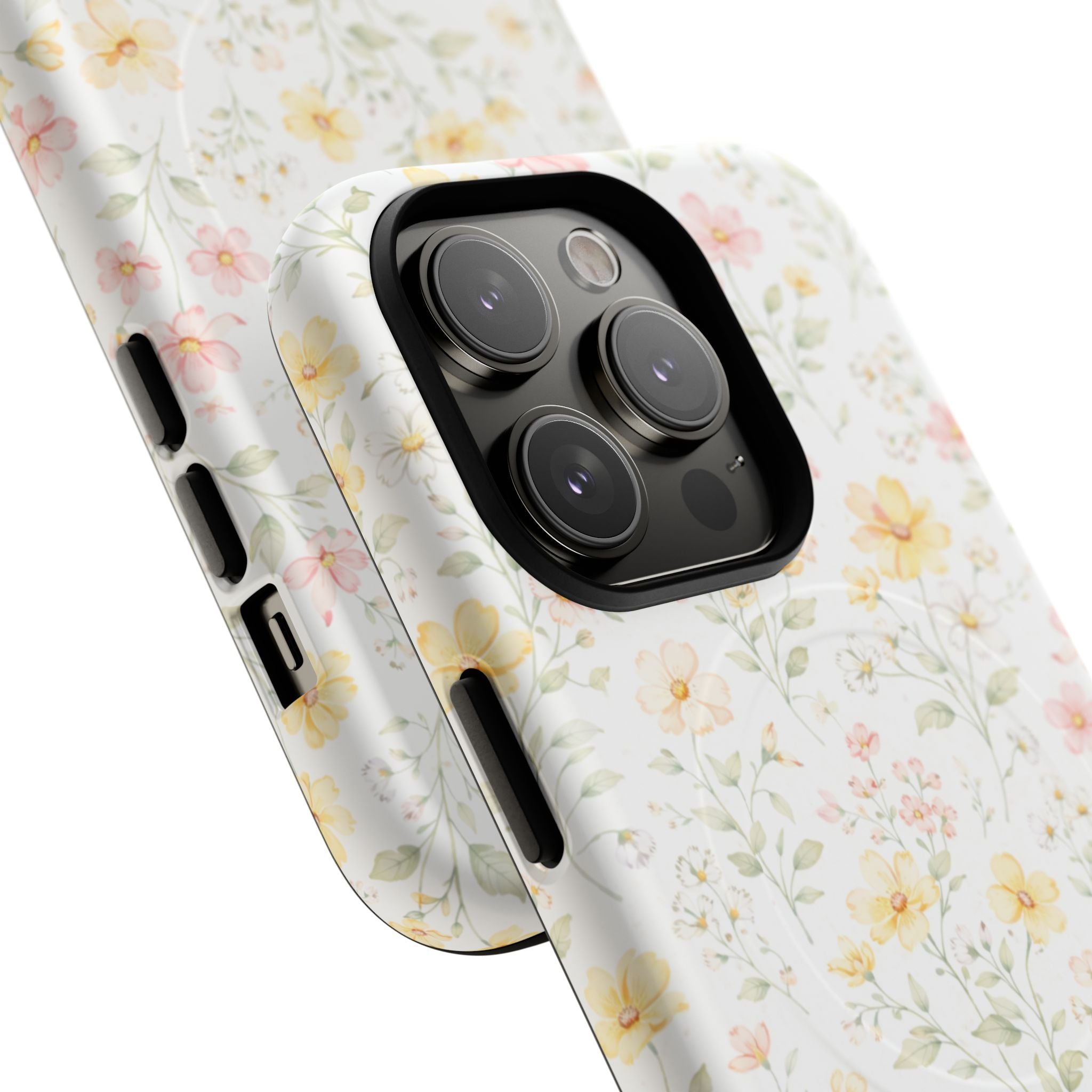 Floral Meadow Tough Magnetic Phone Case | Pastel Wildflower iPhone Cover