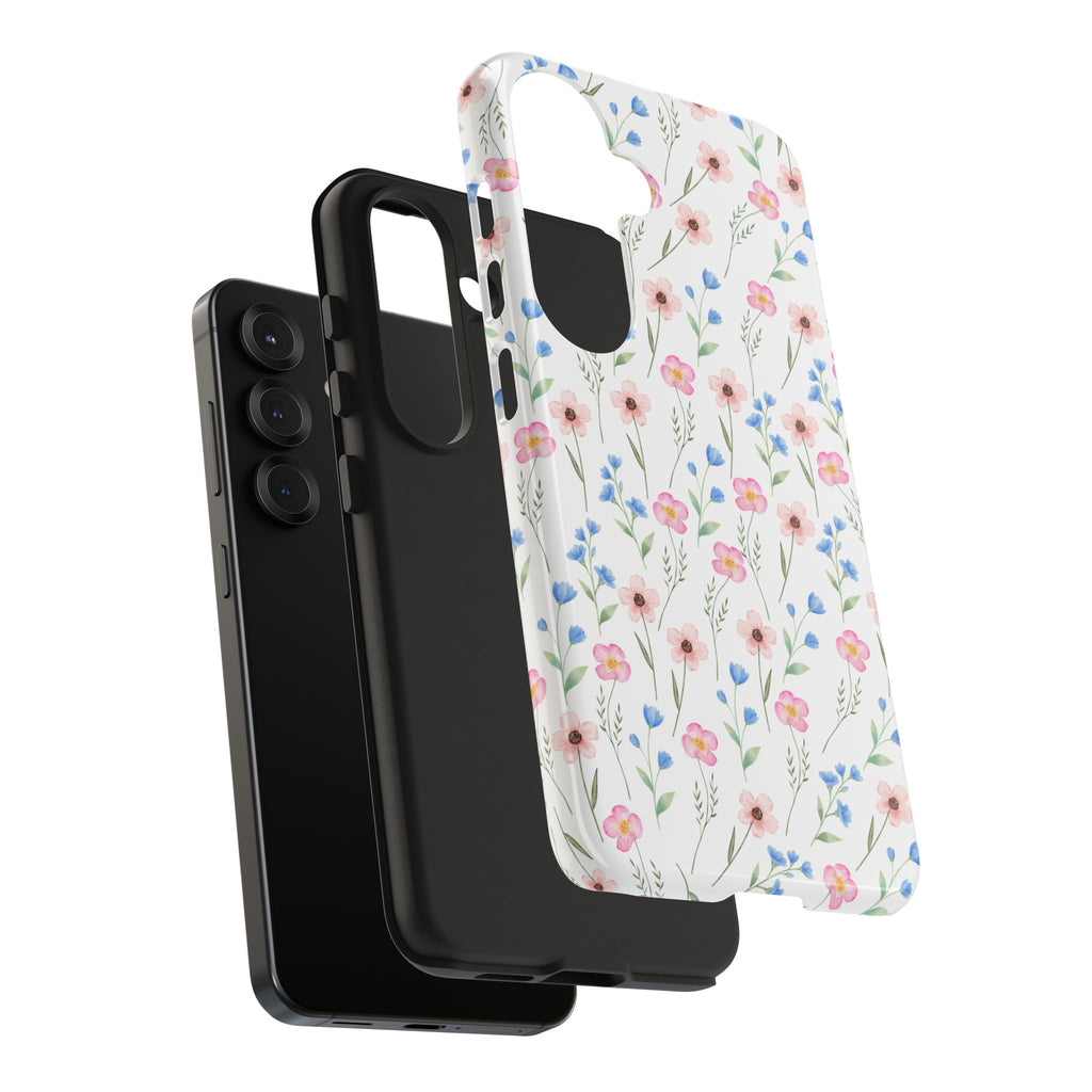 Wildflower Meadow Tough Samsung Case – Pastel Floral Protective Phone Cover