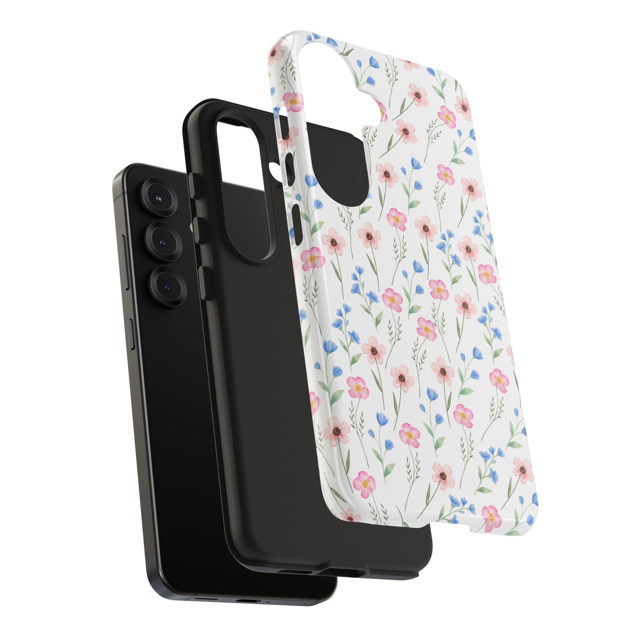 Wildflower Meadow Tough Samsung Case – Pastel Floral Protective Phone Cover