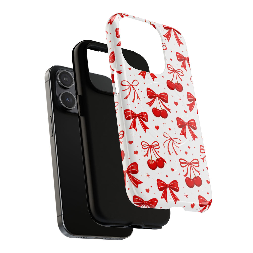 Cherry Bow iPhone Case – MagSafe Compatible