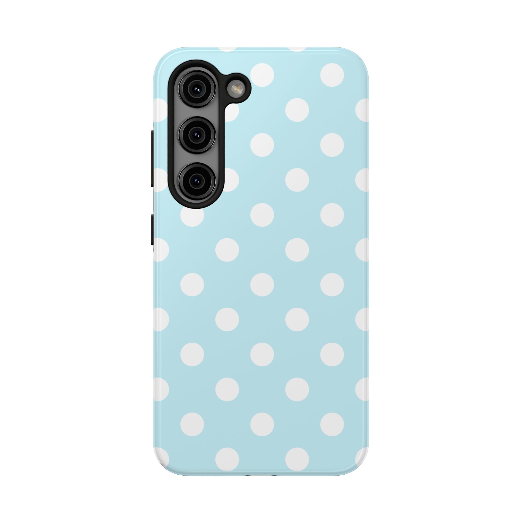 Pastel Blue Polka Dot Tough Samsung Case - Cute Protective Phone Cover