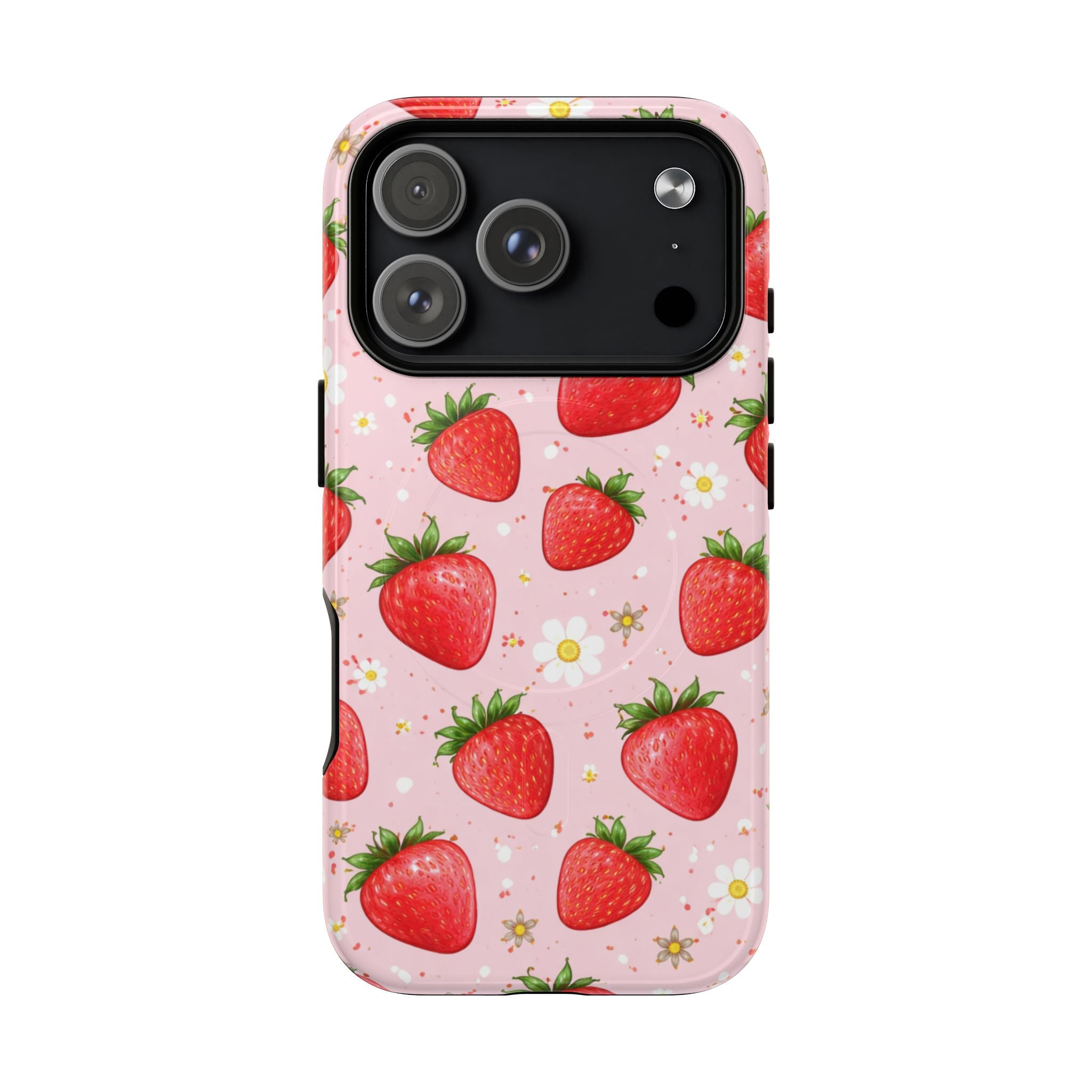 Strawberry iPhone Case – MagSafe Compatible