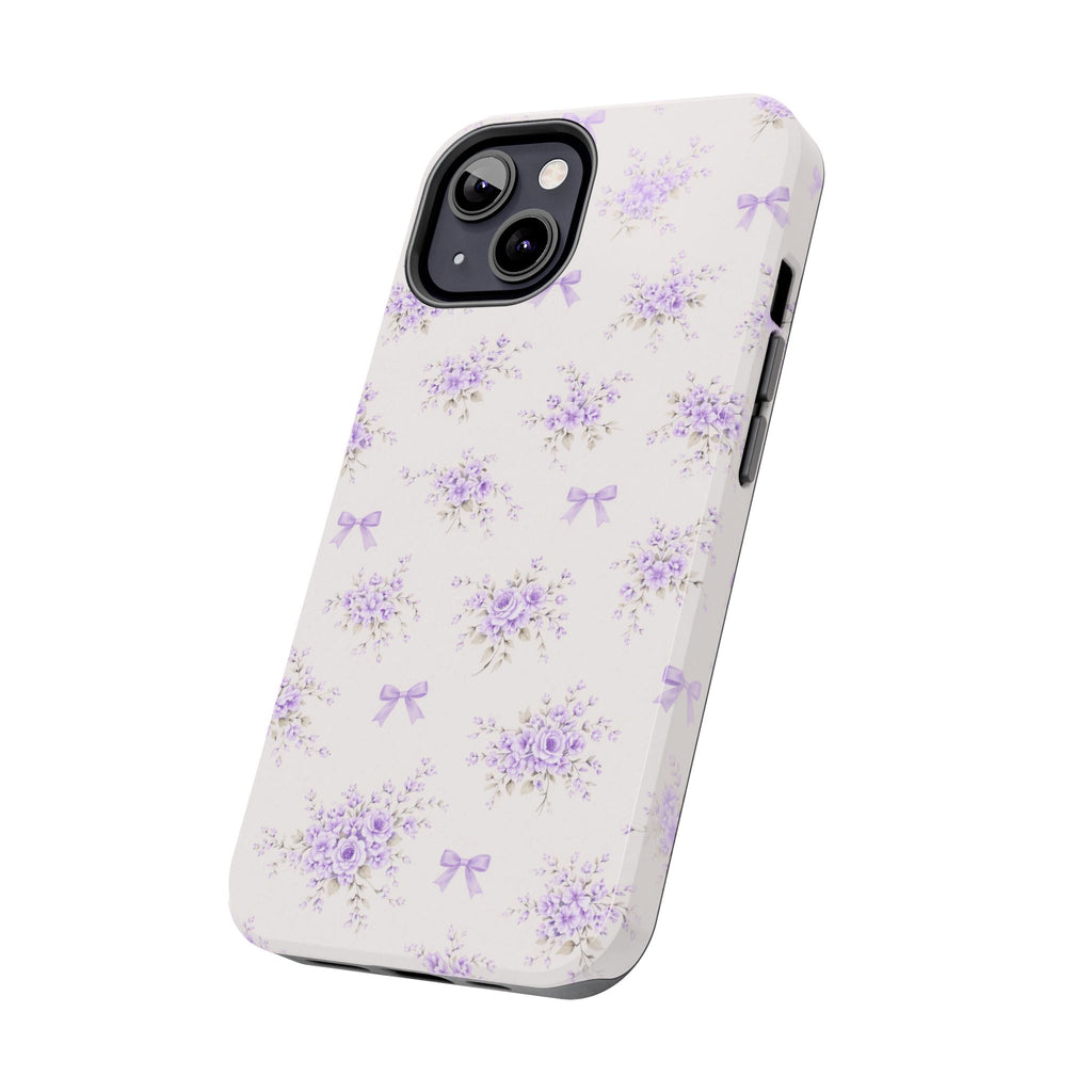 Lavender Floral Bouquet iPhone Case | Tough Phone Case