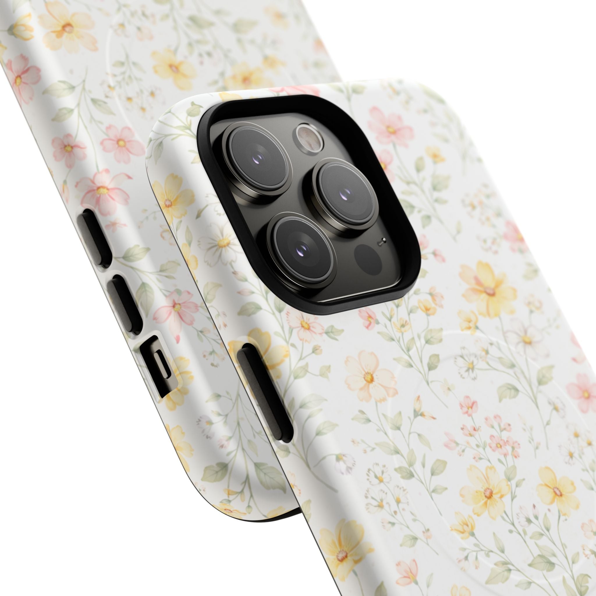 Floral Meadow Tough Magnetic Phone Case | Pastel Wildflower iPhone Cover