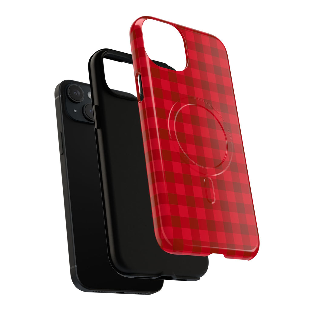 Red Buffalo Plaid iPhone Case – MagSafe Compatible