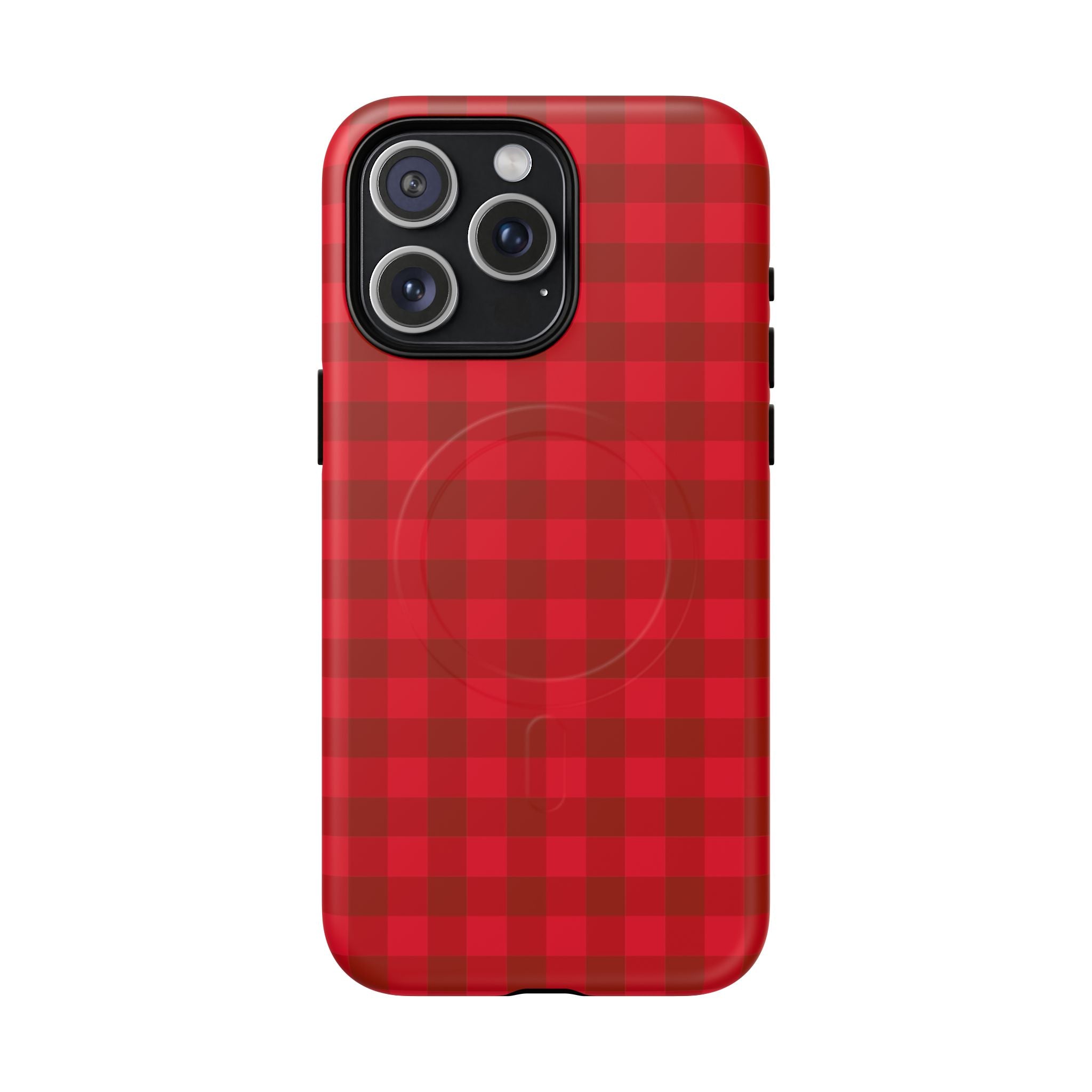 Red Buffalo Plaid iPhone Case – MagSafe Compatible