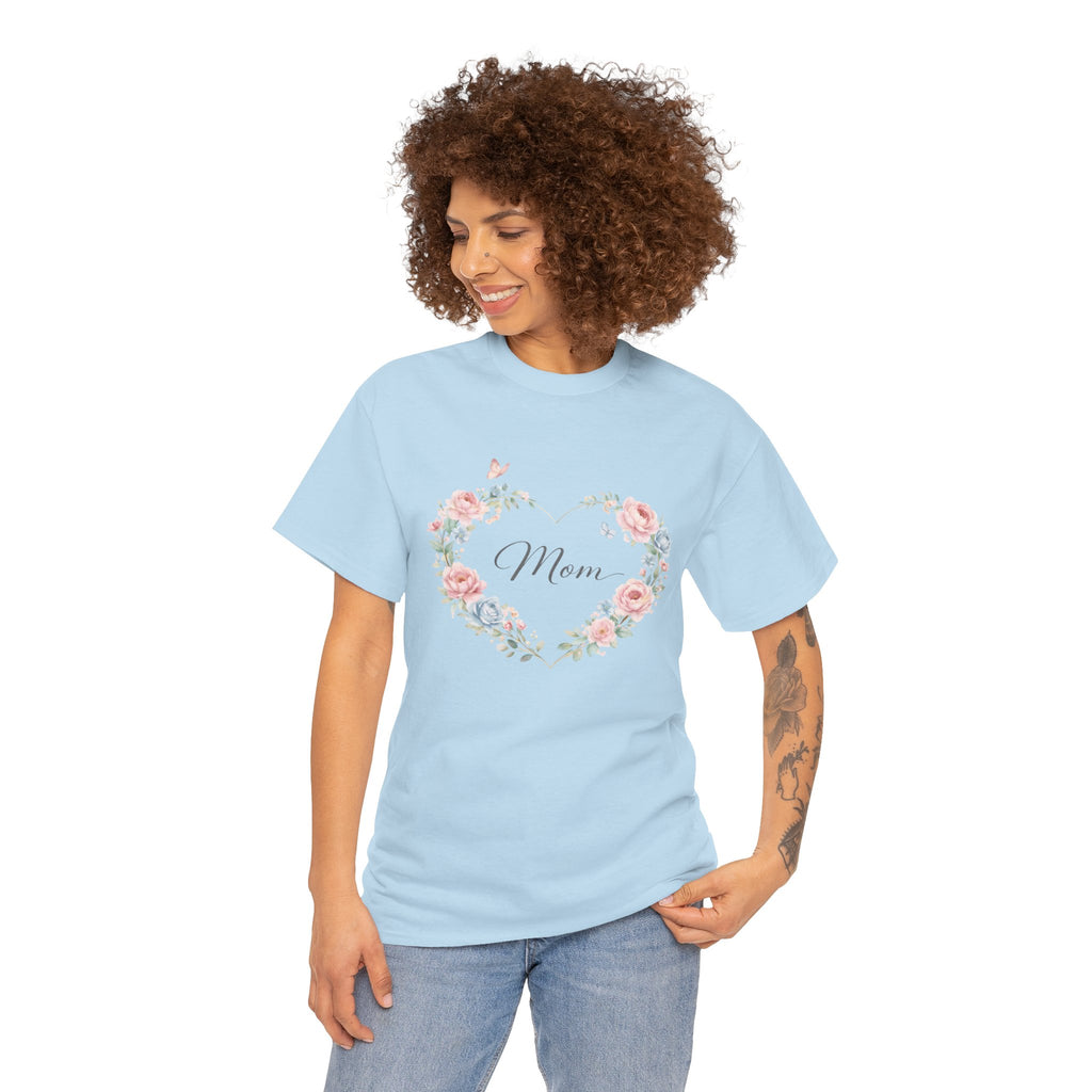 Mom Floral Heart T-Shirt — Mother’s Day Gift Tee