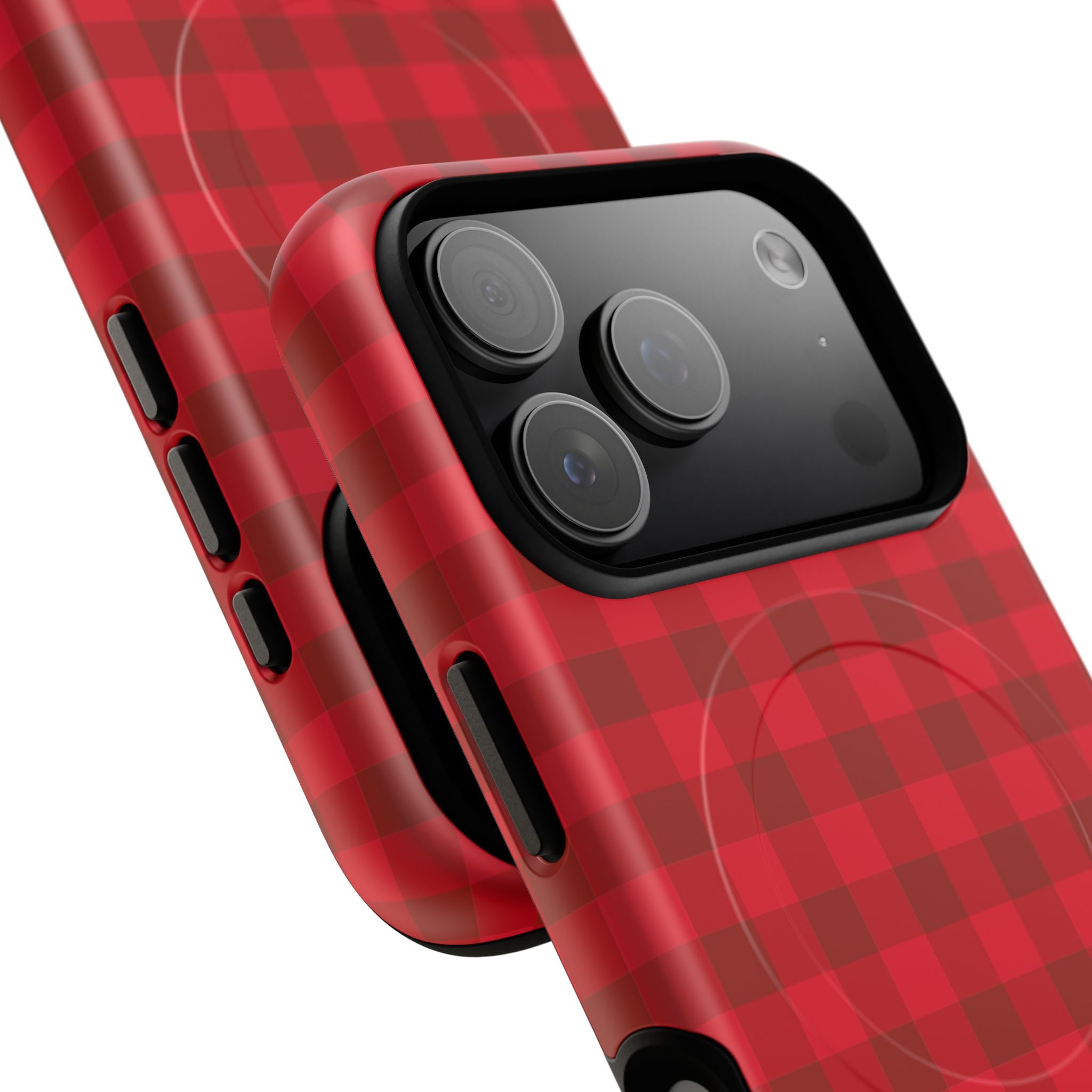 Red Buffalo Plaid iPhone Case – MagSafe Compatible