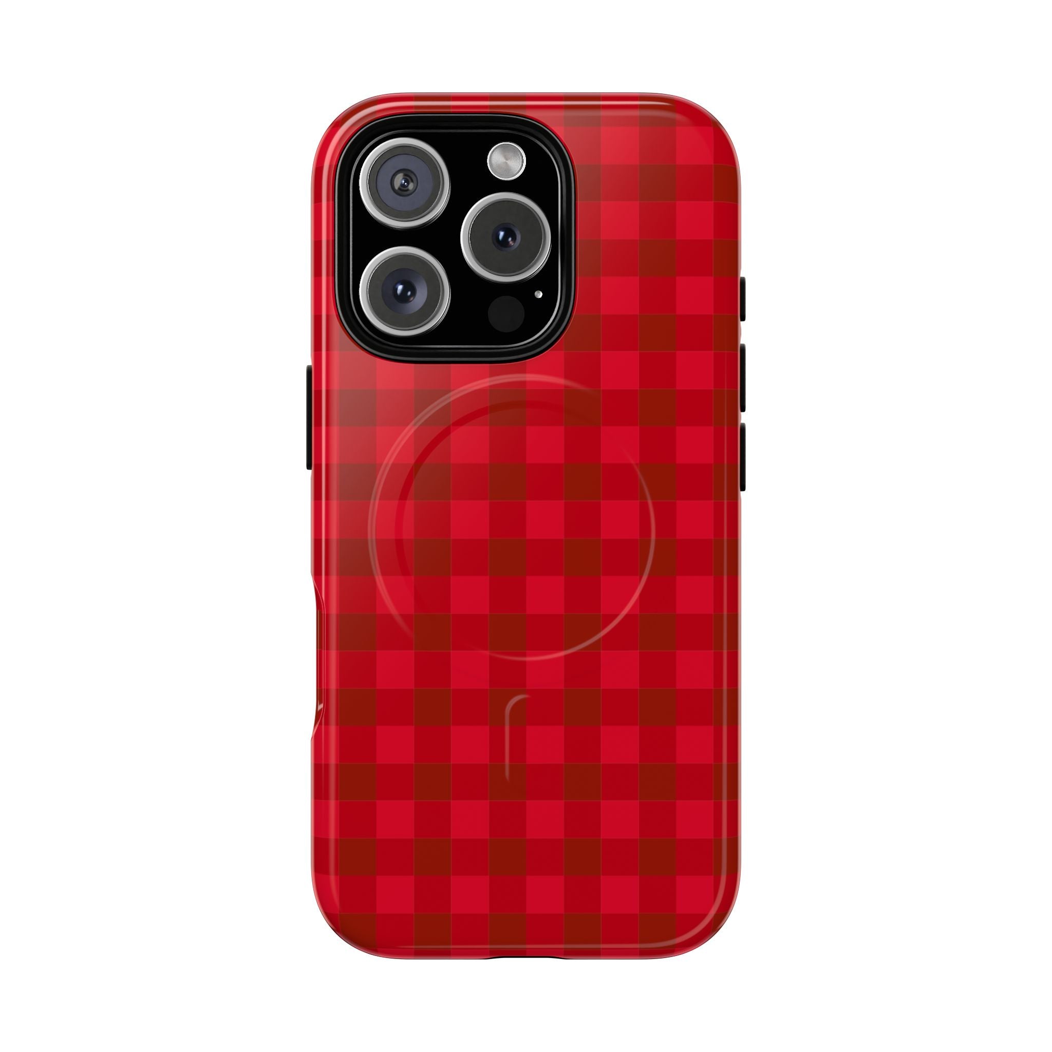 Red Buffalo Plaid iPhone Case – MagSafe Compatible