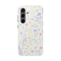 Pastel Wildflower Pattern Tough Samsung Galaxy  Phone Case | Floral Spring Phone Case