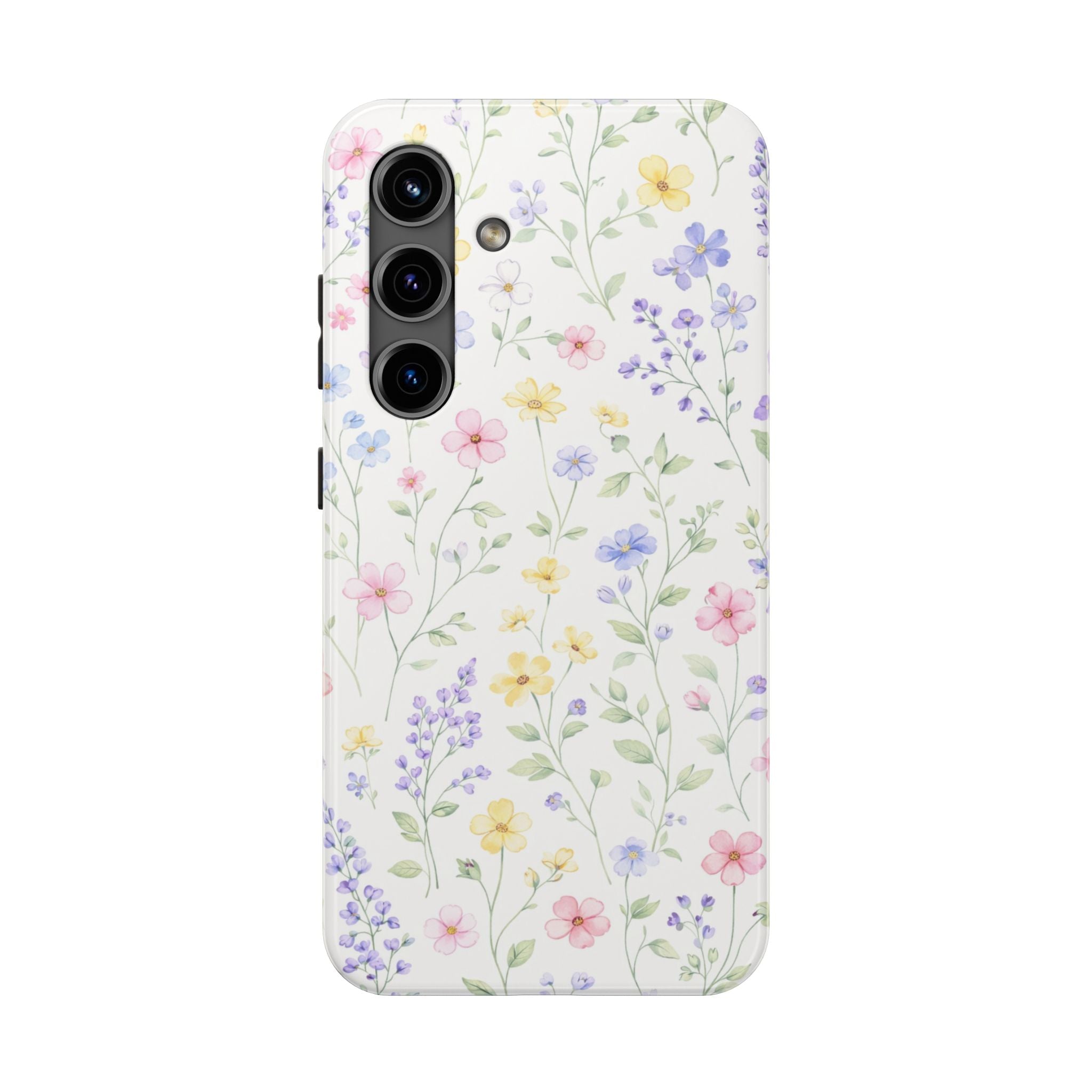 Pastel Wildflower Pattern Tough Samsung Galaxy  Phone Case | Floral Spring Phone Case
