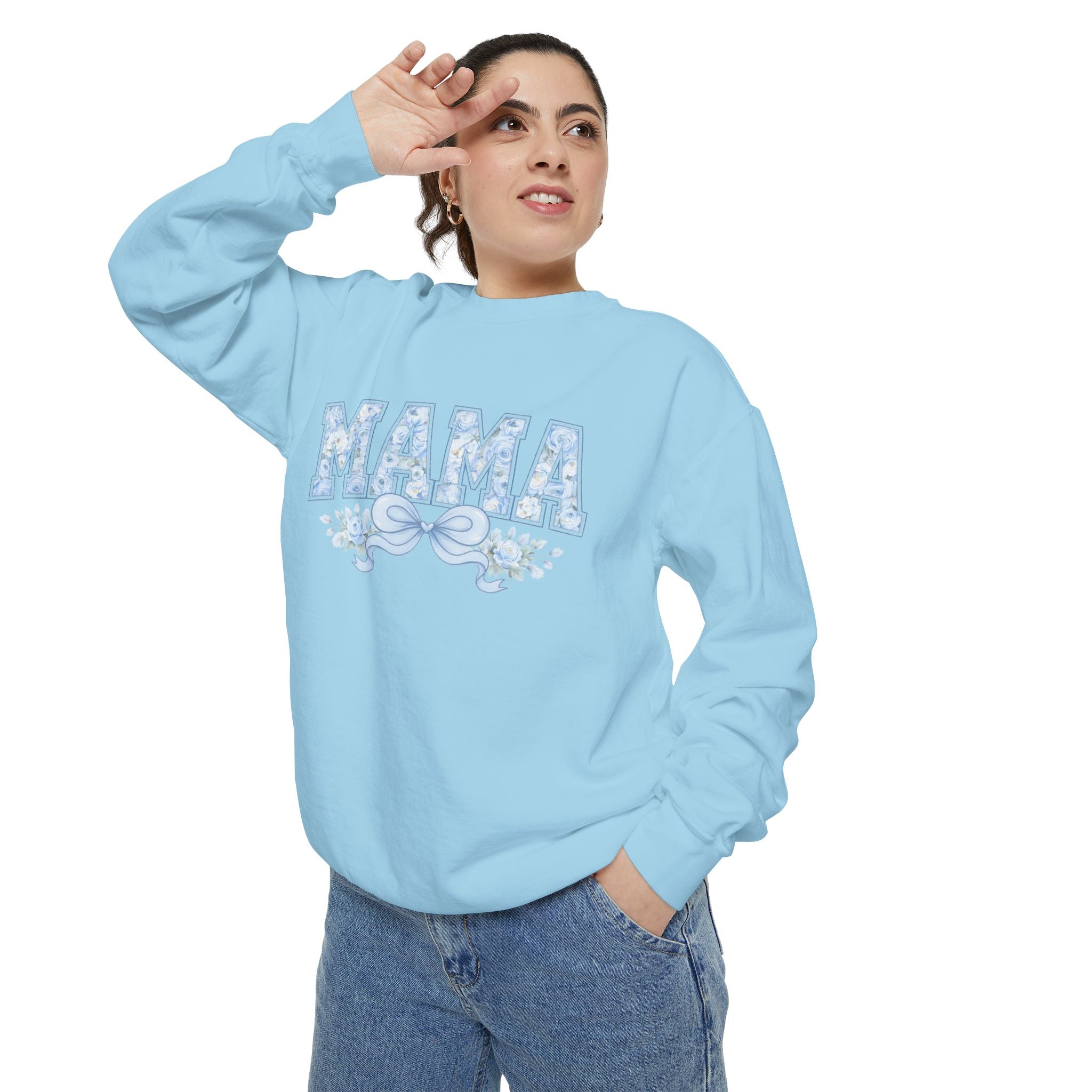 Mama Floral Script Sweatshirt — Cozy Mother's Day Gift