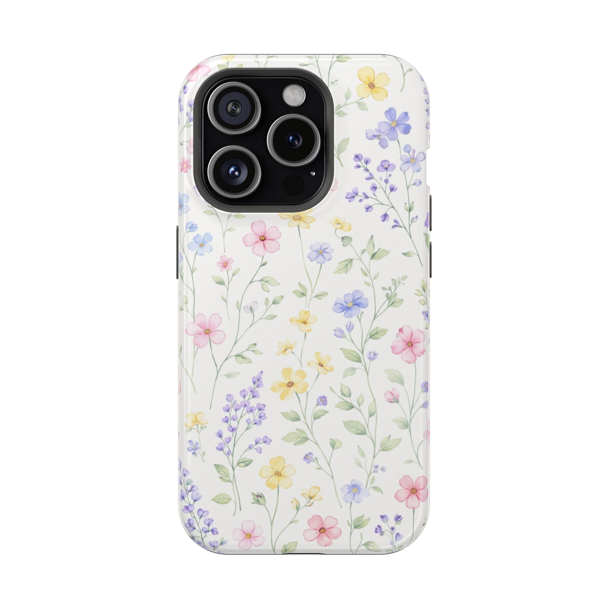 Pastel Wildflower Pattern iPhone Case | Magnetic Impact-Resistant Case