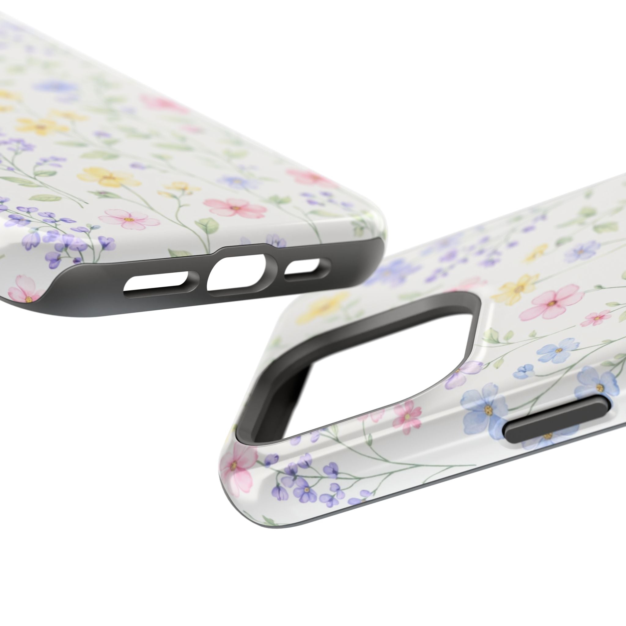 Pastel Wildflower Pattern iPhone Case | Magnetic Impact-Resistant Case