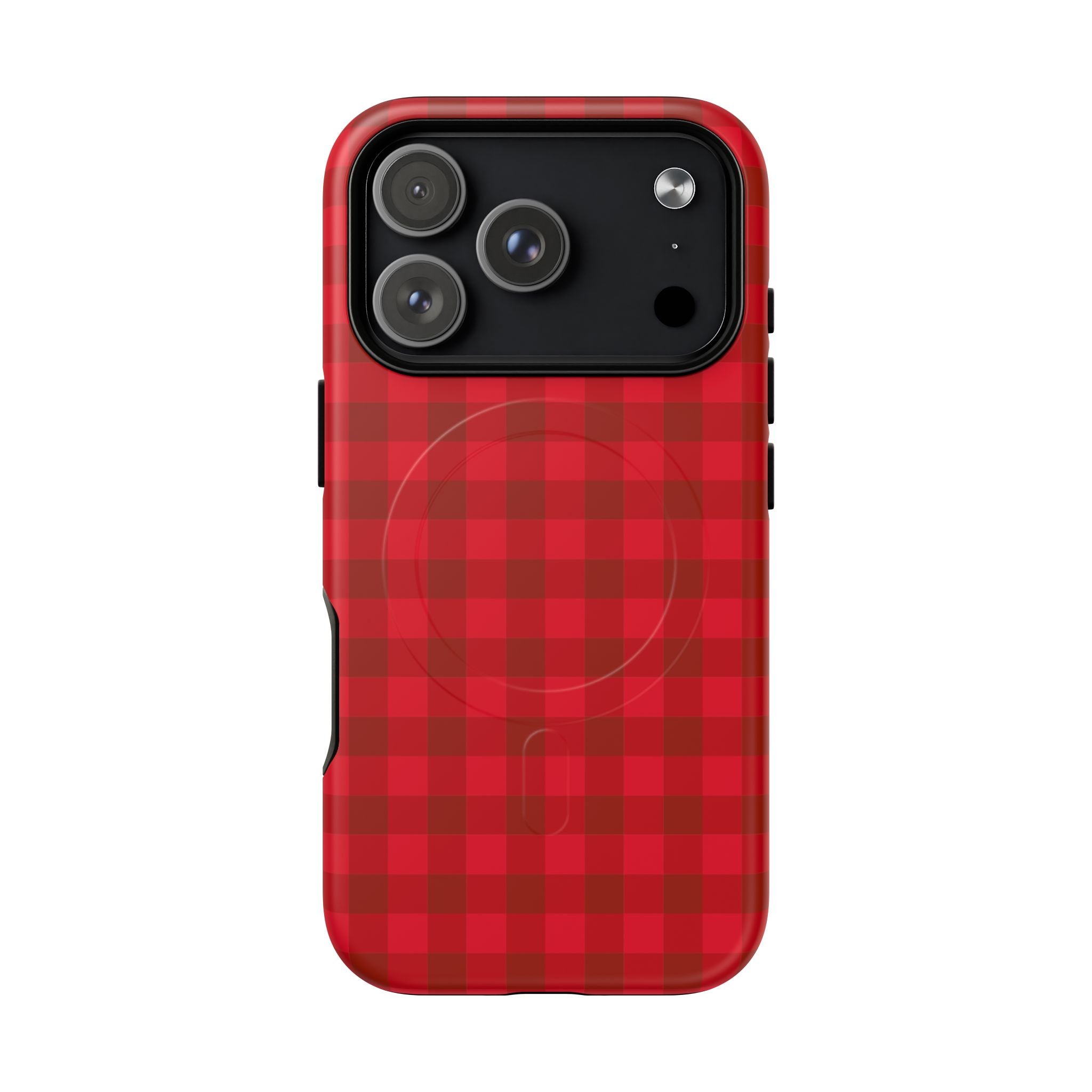 Red Buffalo Plaid iPhone Case – MagSafe Compatible