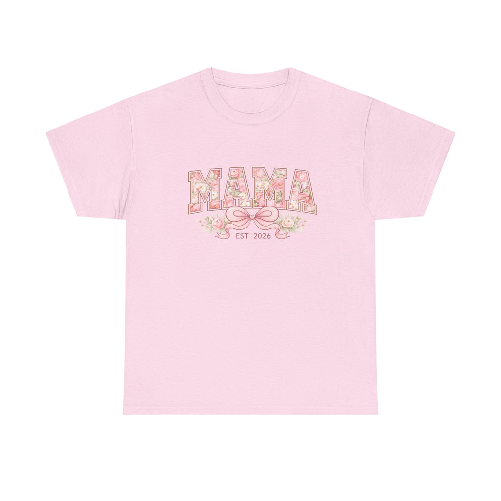 Mama Est. 2024 Floral T-Shirt — Mother's Day New Mom Gift