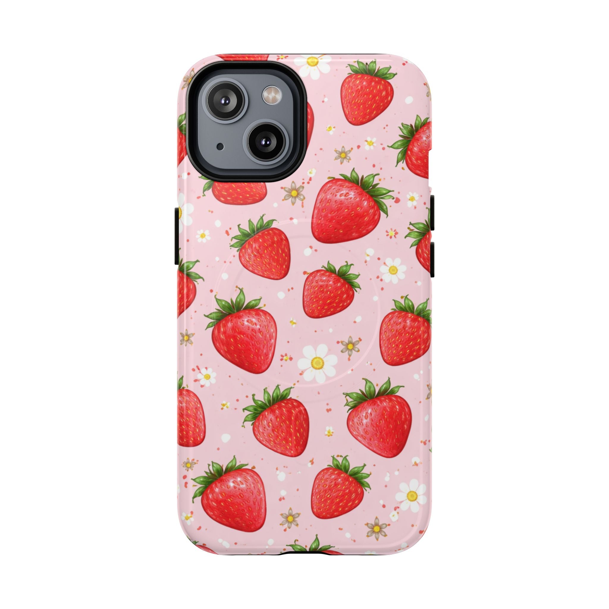Strawberry iPhone Case – MagSafe Compatible