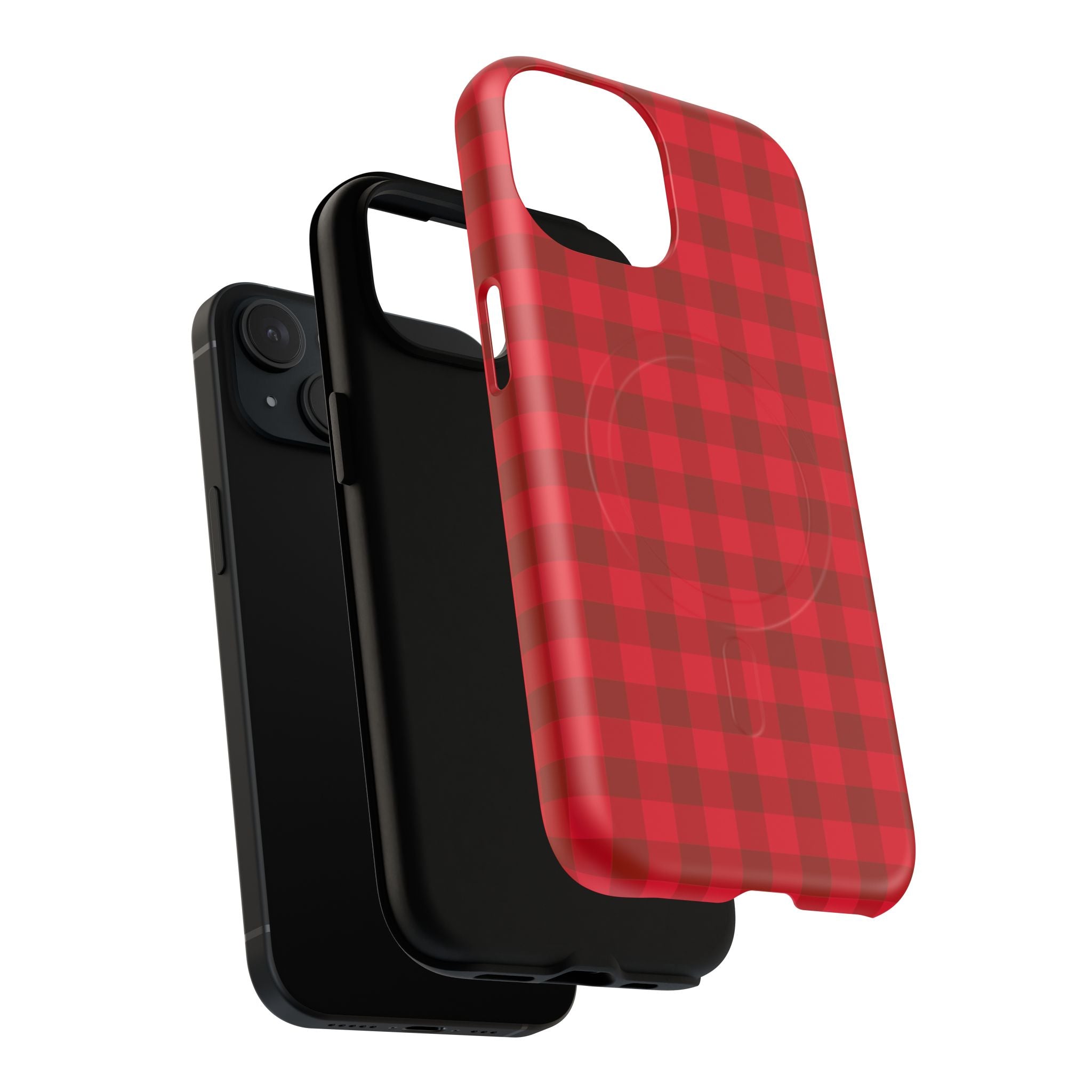 Red Buffalo Plaid iPhone Case – MagSafe Compatible