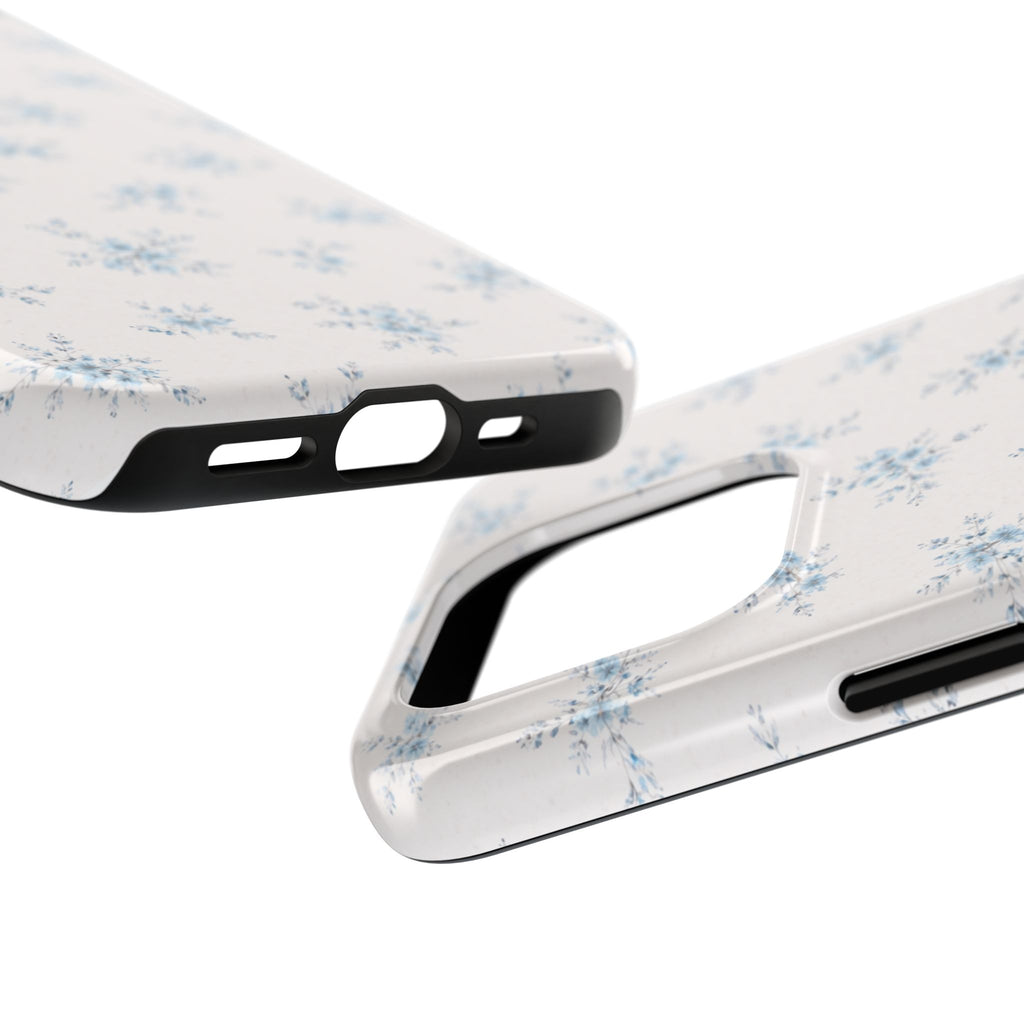 Blue Floral Sprig iPhone Case | Tough Phone Case