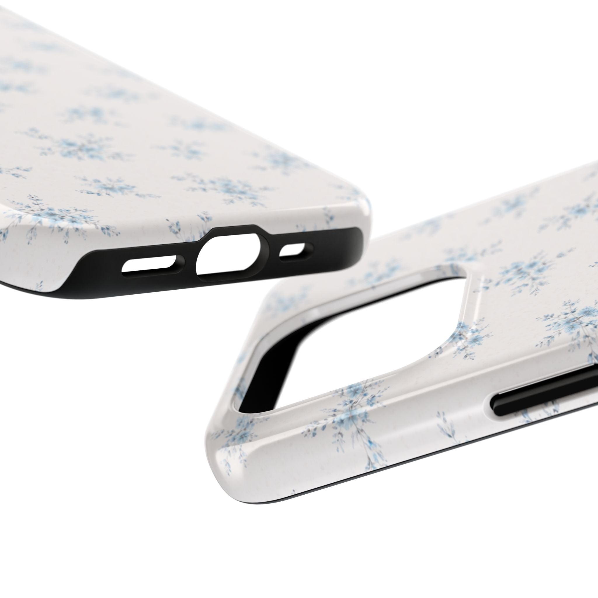 Blue Floral Sprig iPhone Case | Tough Phone Case