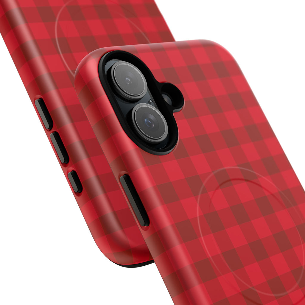 Red Buffalo Plaid iPhone Case – MagSafe Compatible
