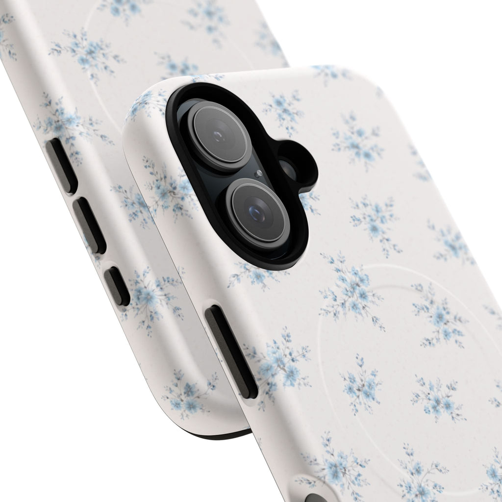 Floral Blue Sprig iPhone Case – MagSafe Compatible
