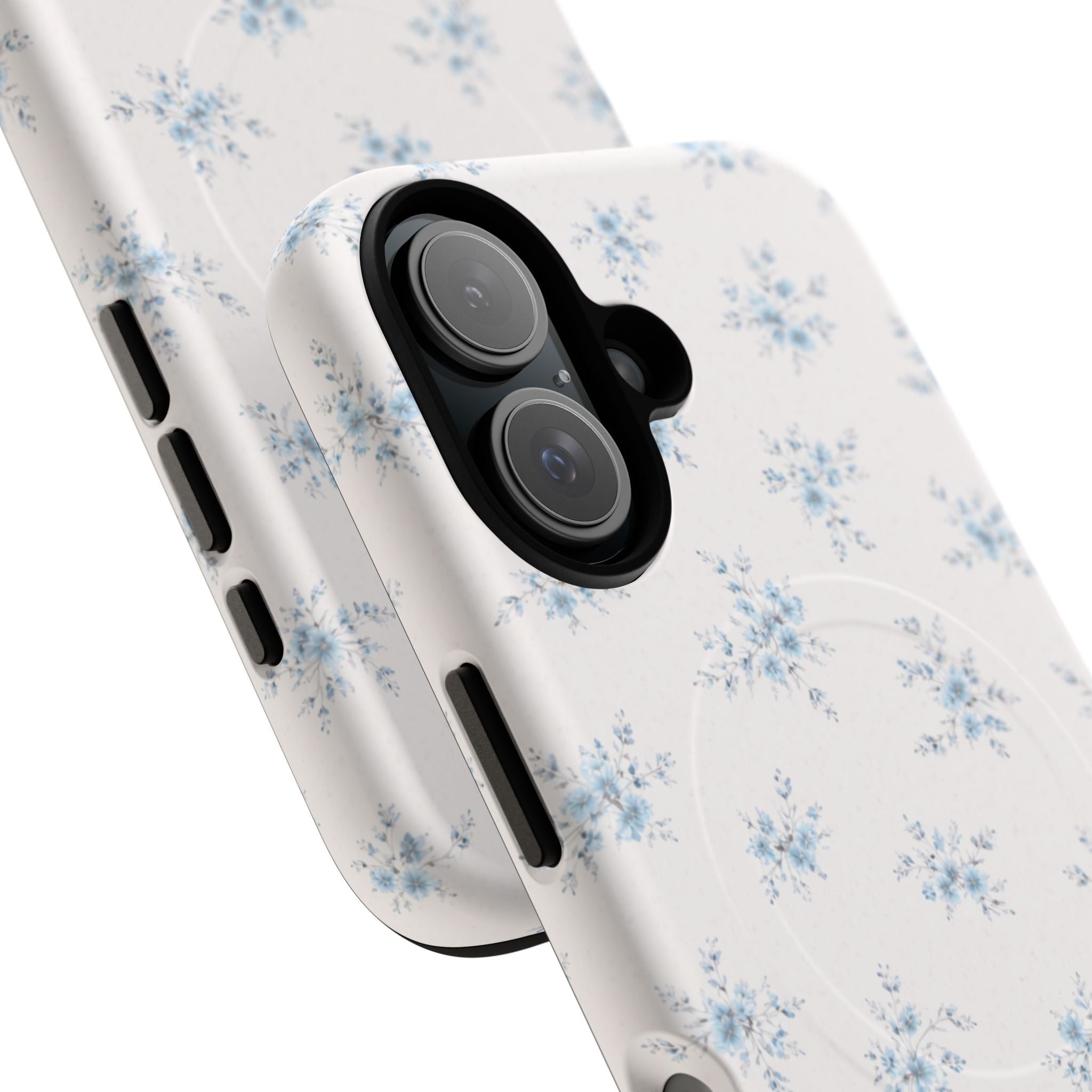 Floral Blue Sprig iPhone Case – MagSafe Compatible