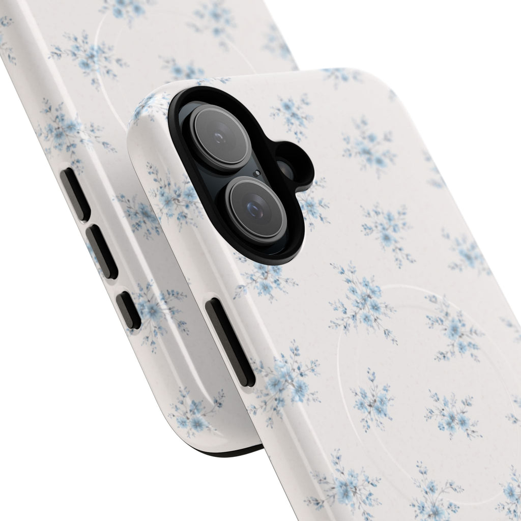 Floral Blue Sprig iPhone Case – MagSafe Compatible