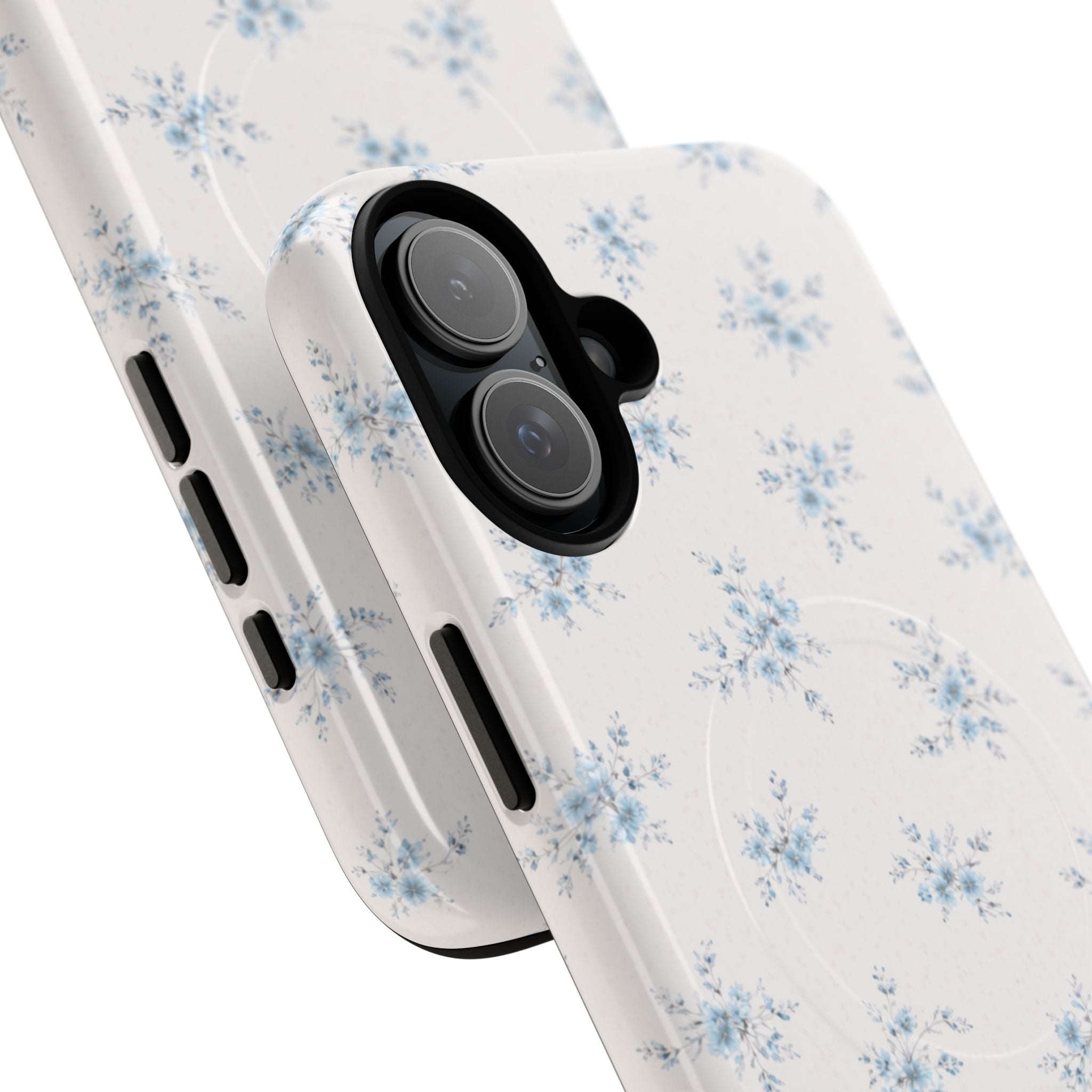 Floral Blue Sprig iPhone Case – MagSafe Compatible