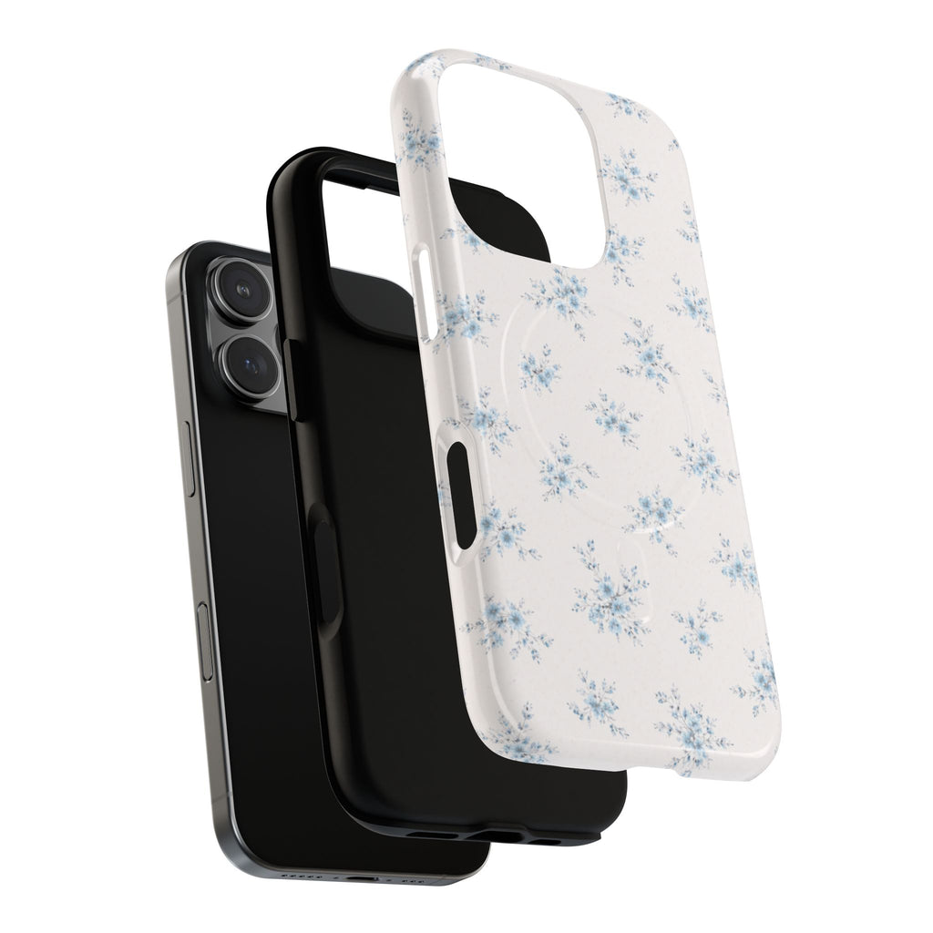 Floral Blue Sprig iPhone Case – MagSafe Compatible