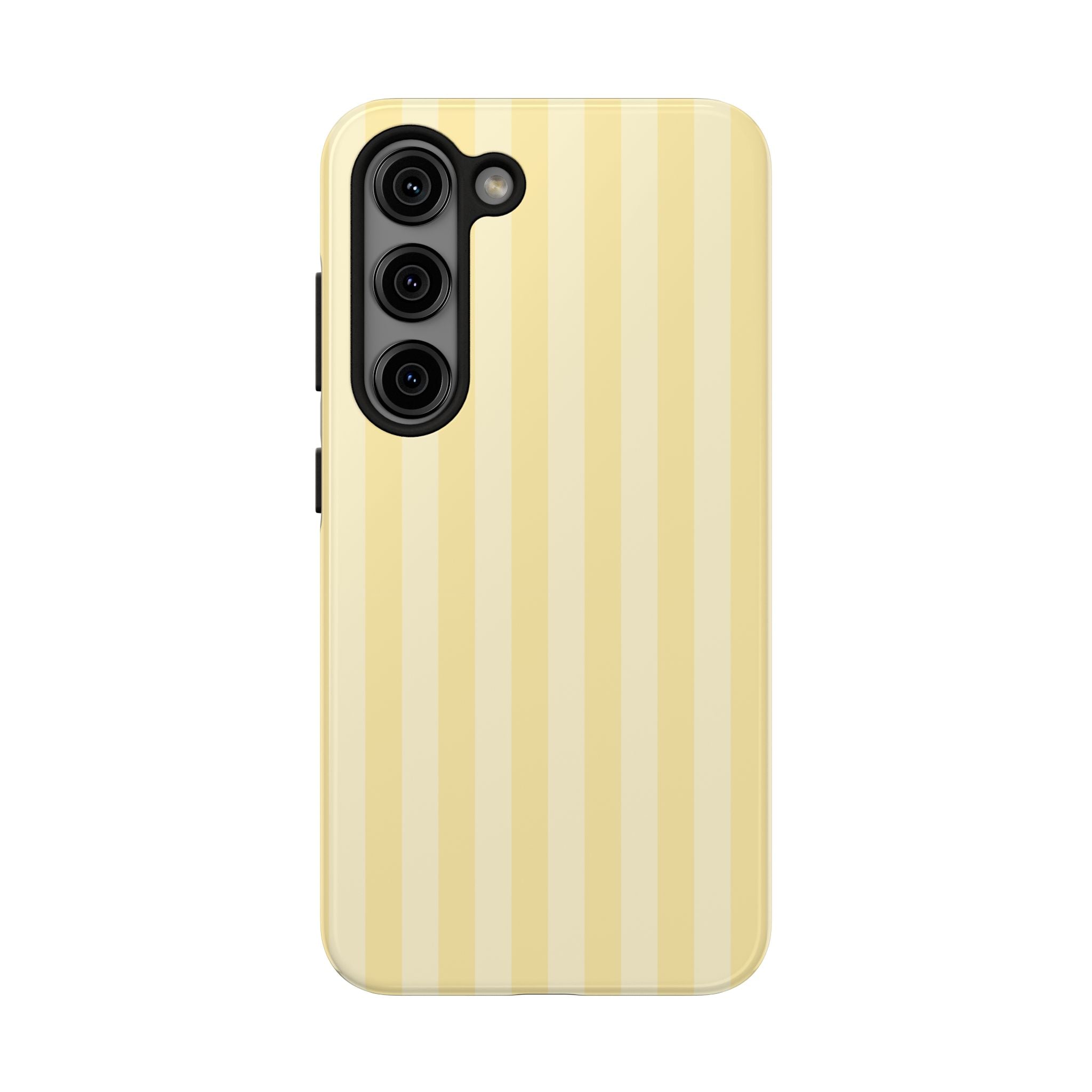 Butter Yellow Stripe Samsung Case – Slim Protective Hard-Shell Cover