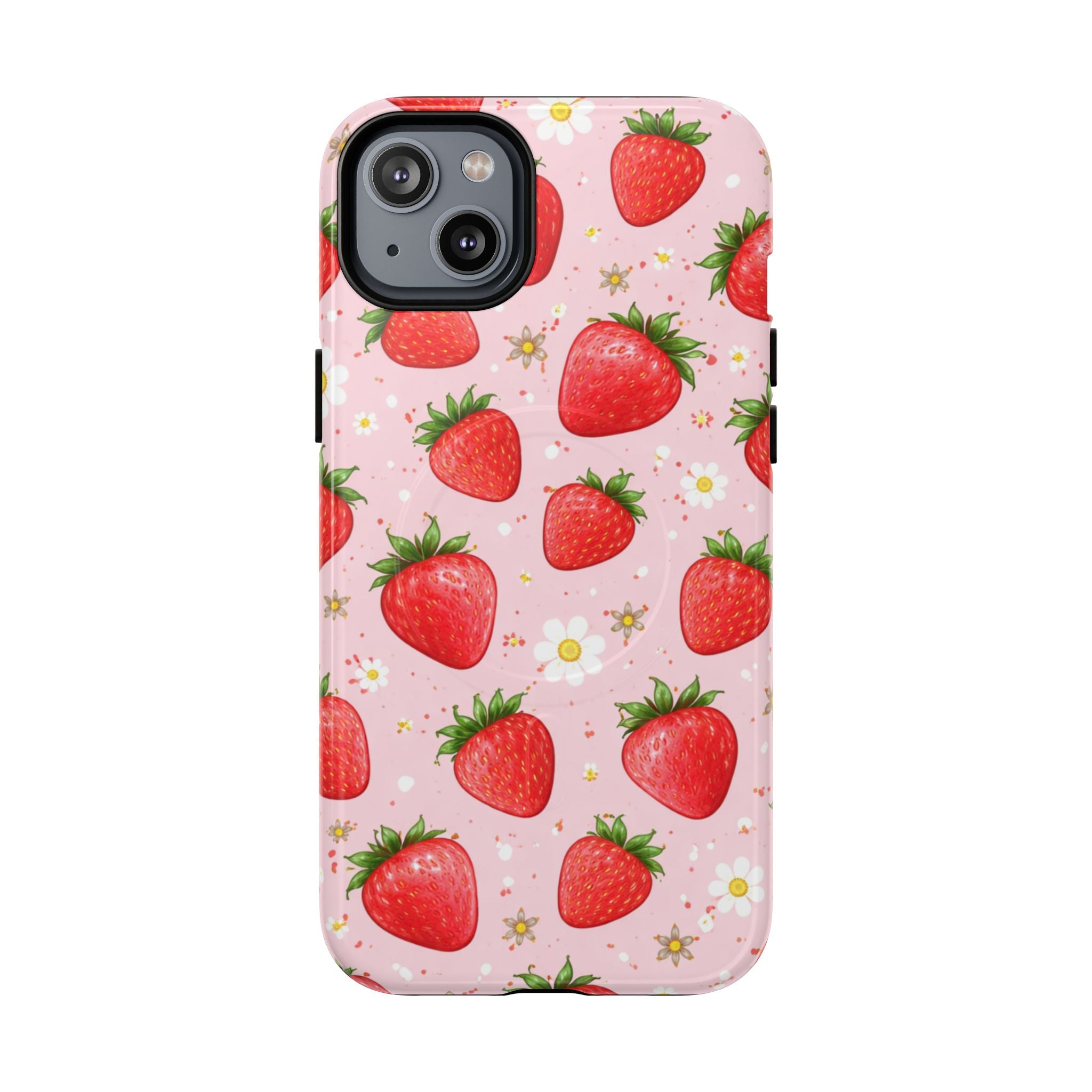 Strawberry iPhone Case – MagSafe Compatible