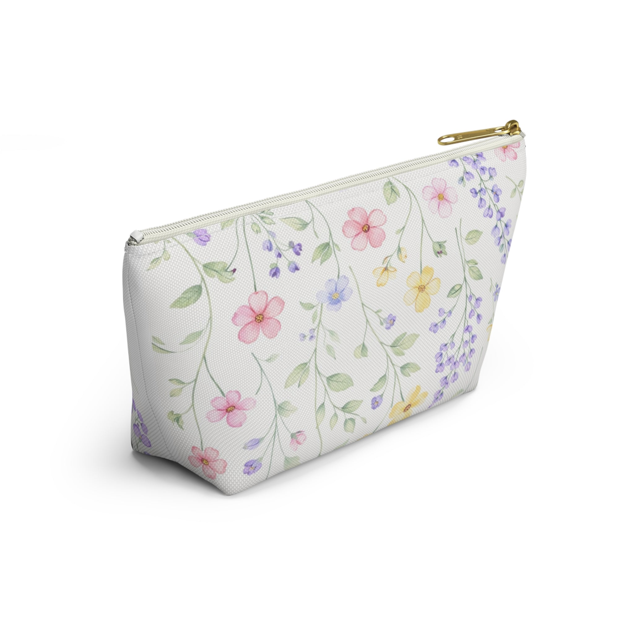 Pastel Wildflower Print Accessory Pouch