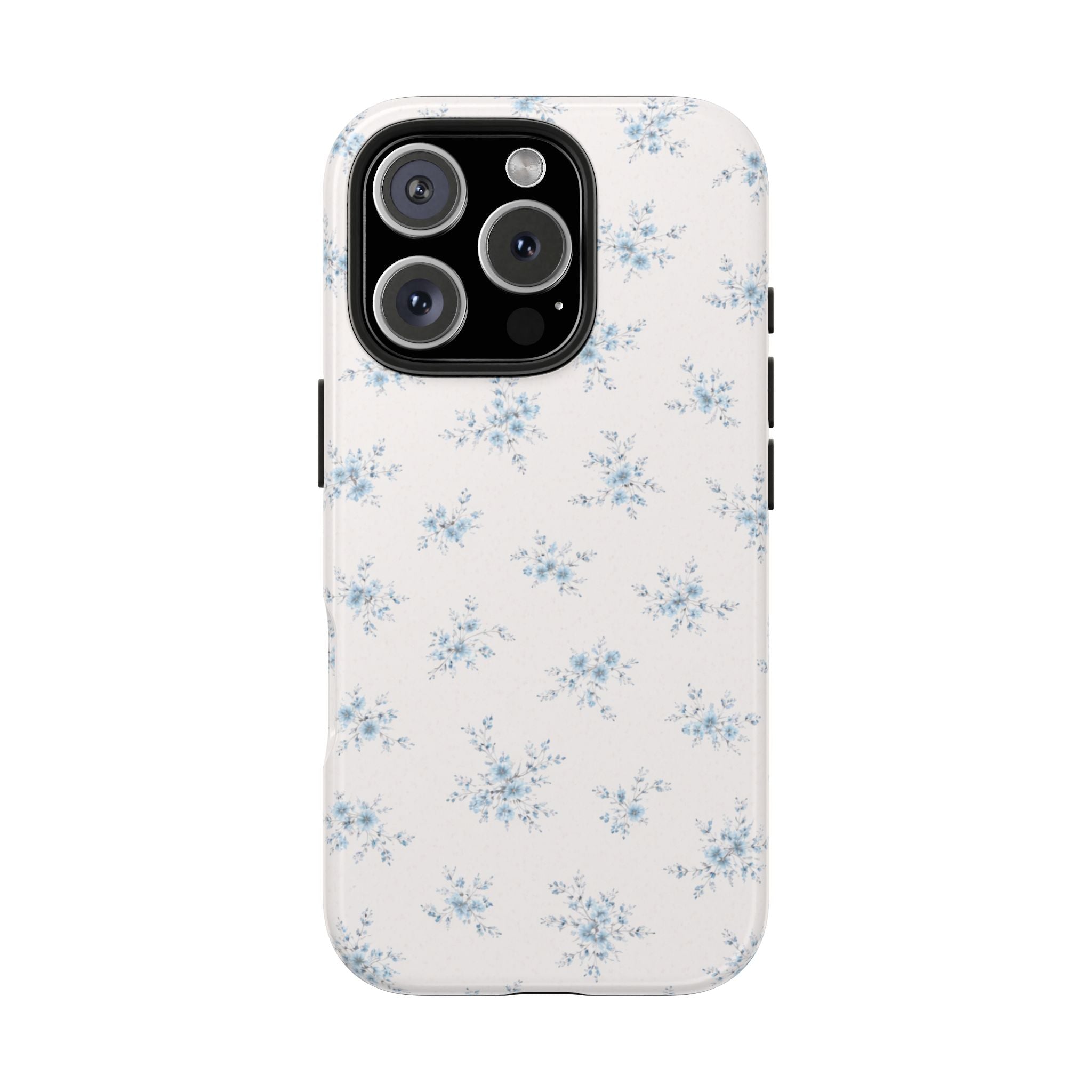 Blue Floral Sprig iPhone Case | Tough Phone Case
