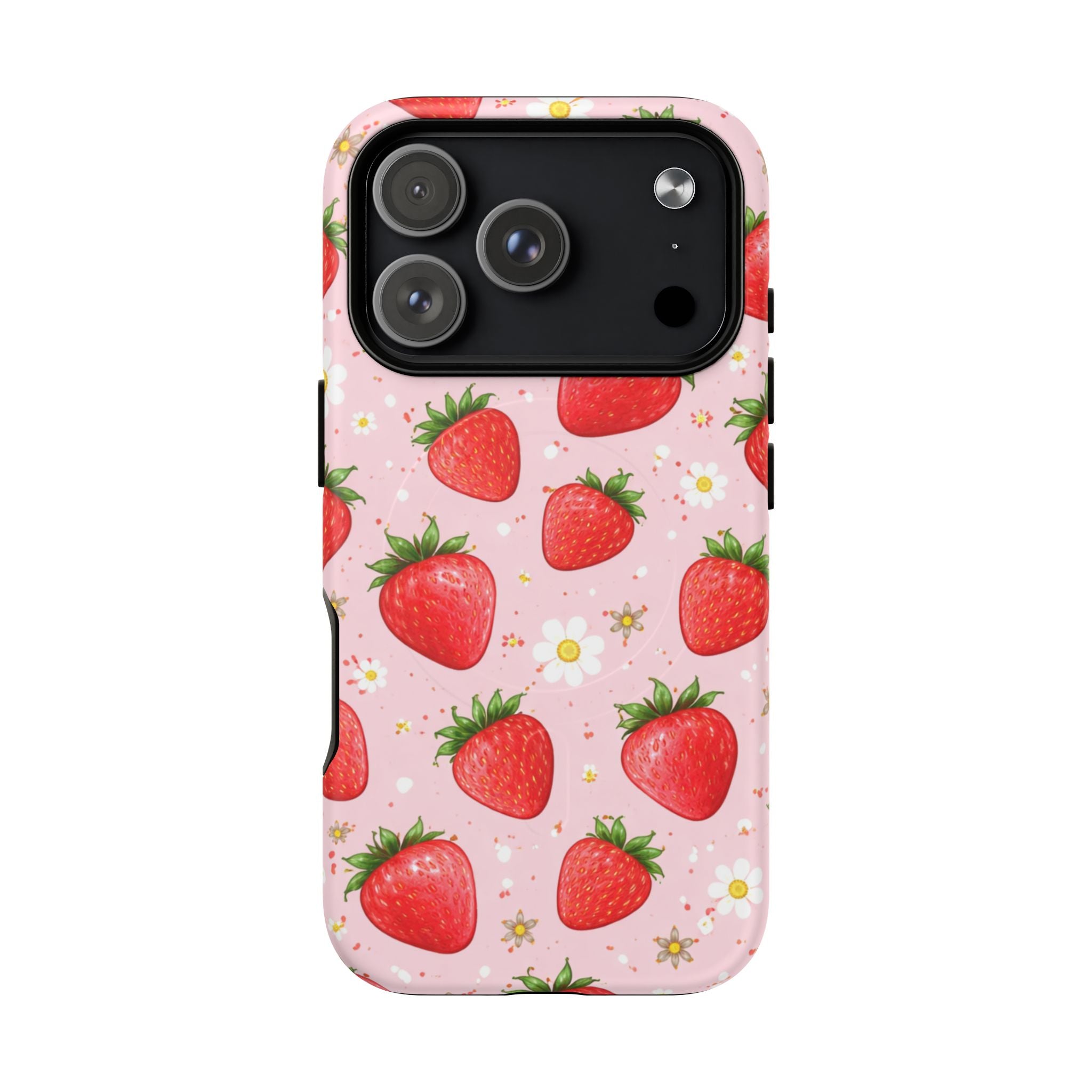 Strawberry iPhone Case – MagSafe Compatible