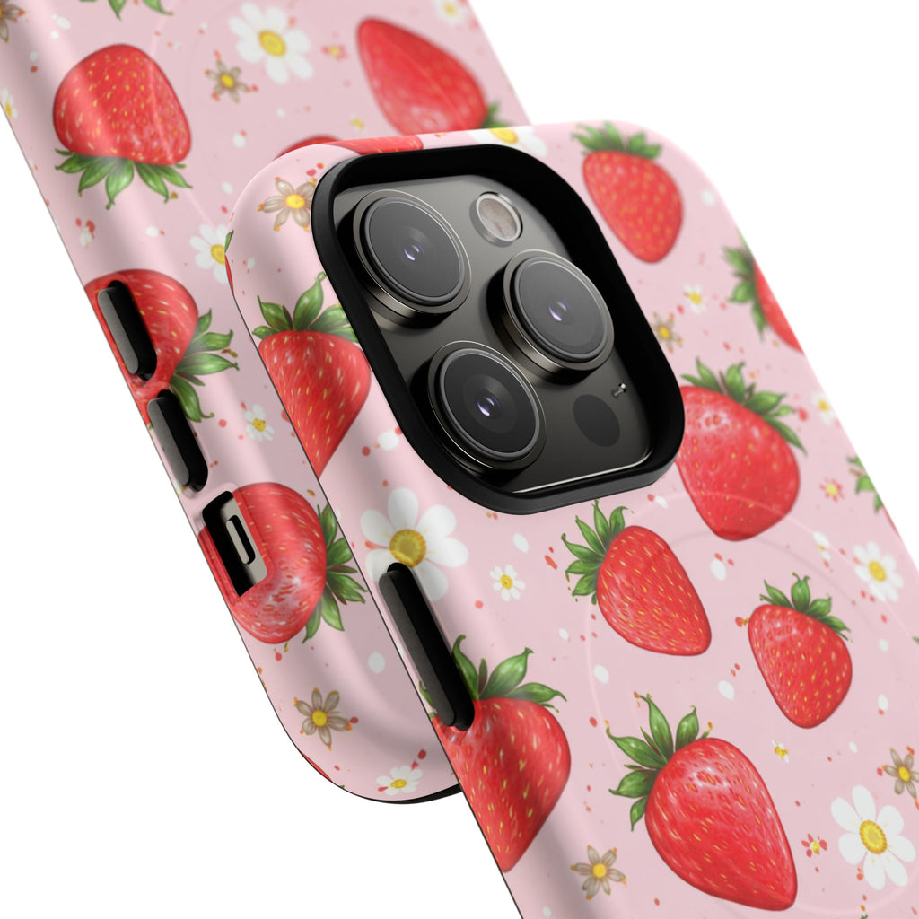 Strawberry iPhone Case – MagSafe Compatible