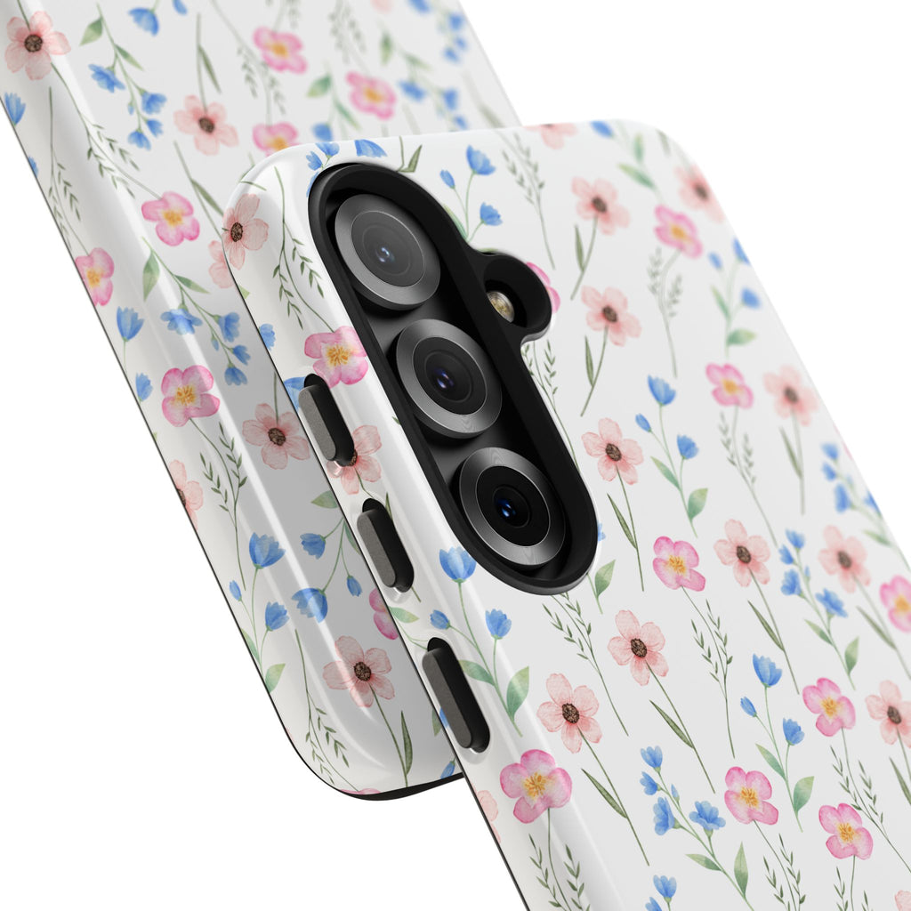 Wildflower Meadow Tough Samsung Case – Pastel Floral Protective Phone Cover