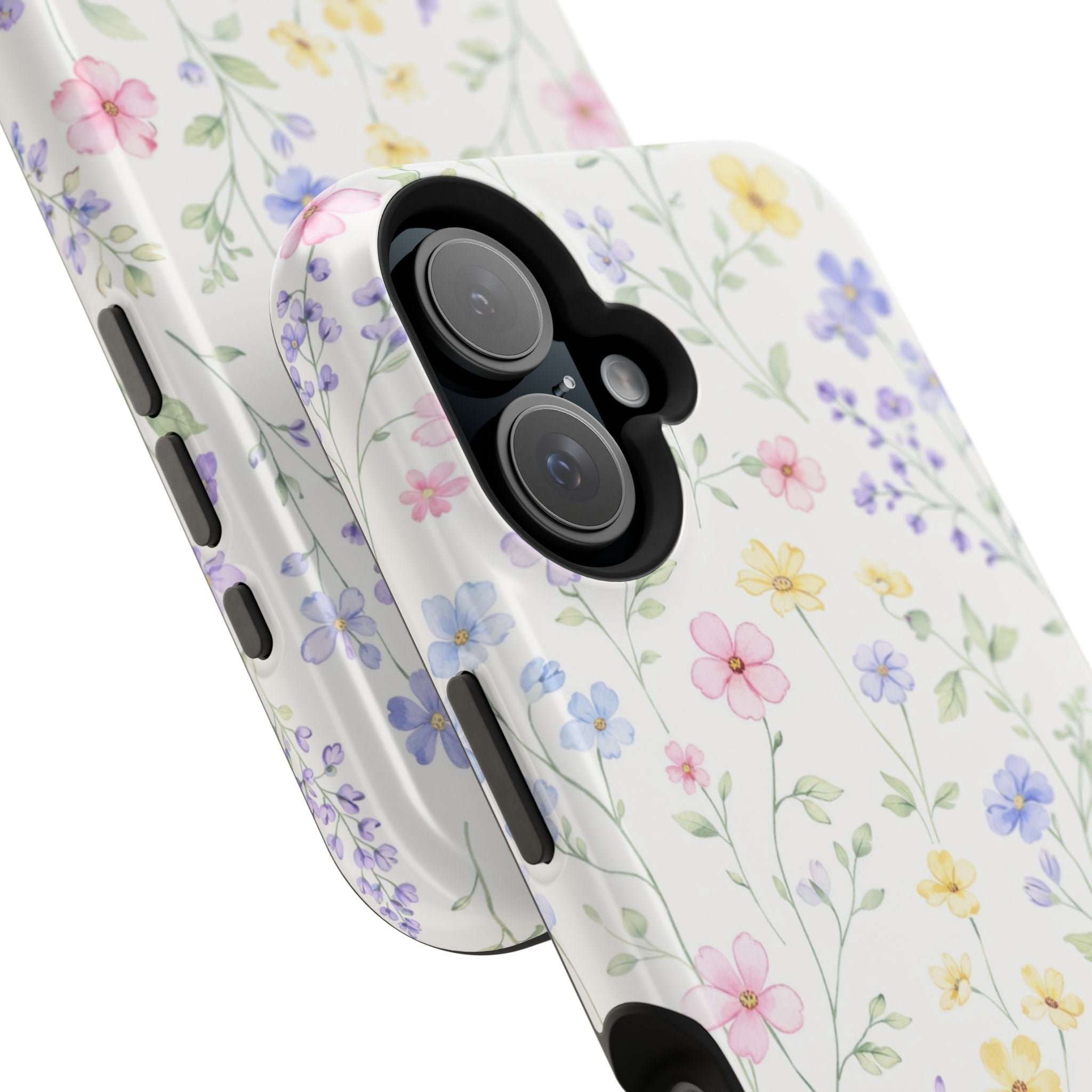 Pastel Wildflower Pattern iPhone Case | Magnetic Impact-Resistant Case